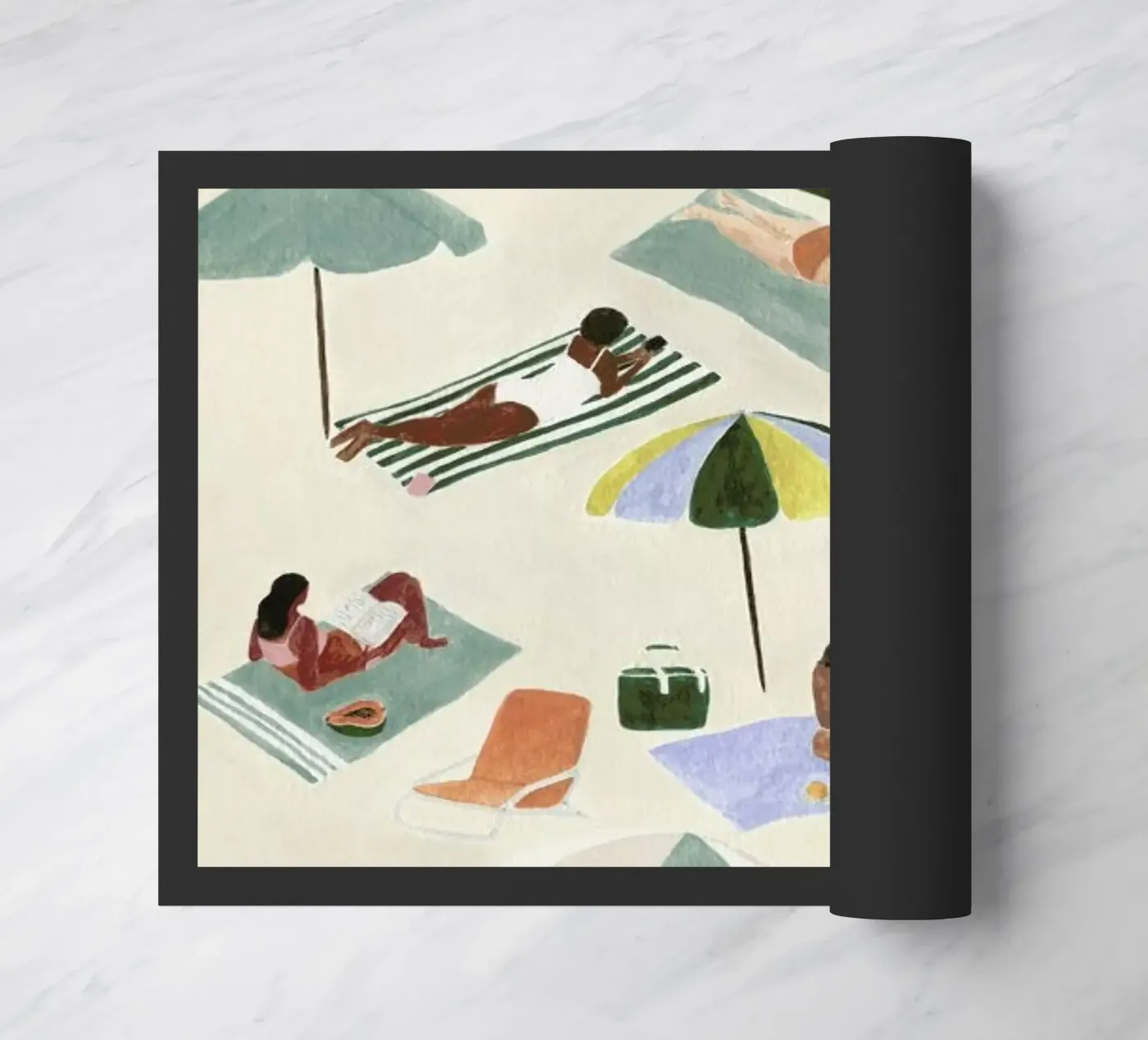 Sunbathing Fußmatte von Isabelle Vandeplassche