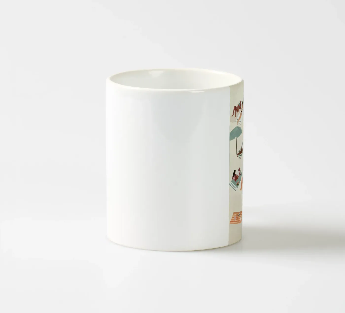 Sunbathing tazza in ceramica da Isabelle Vandeplassche