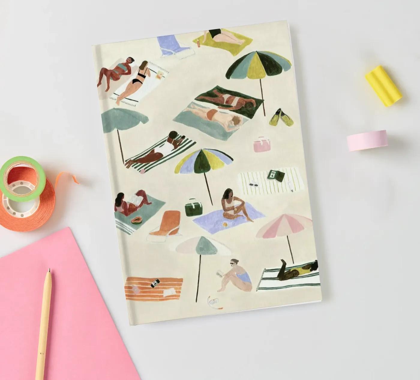 Sunbathing notitieboek van Isabelle Vandeplassche