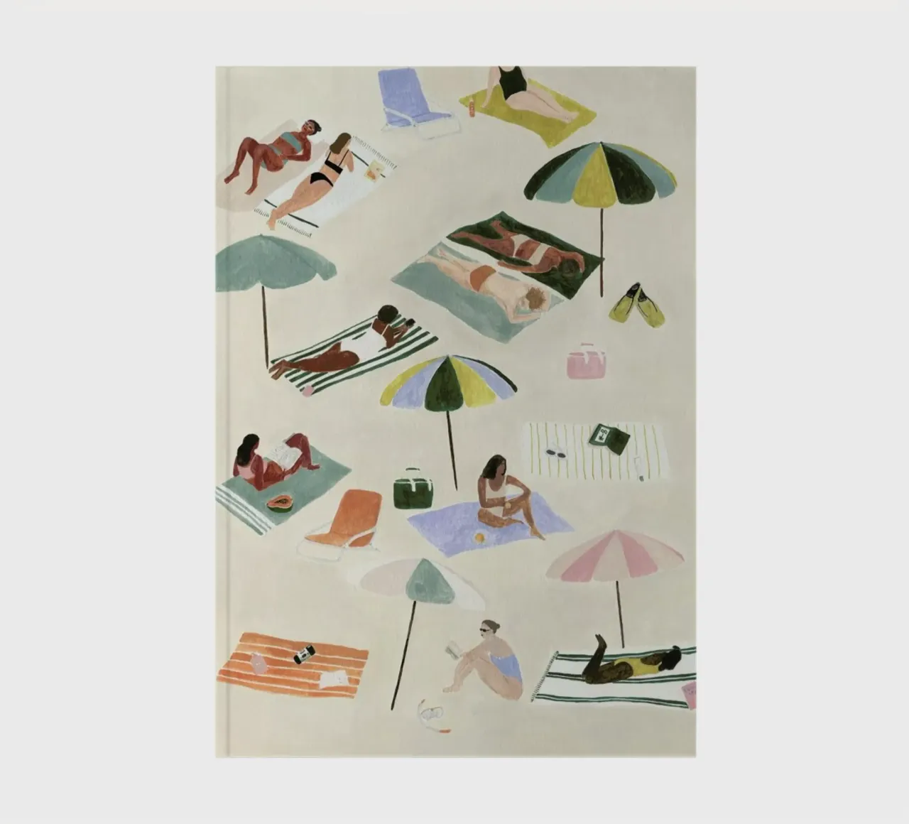 Sunbathing notebook by Isabelle Vandeplassche
