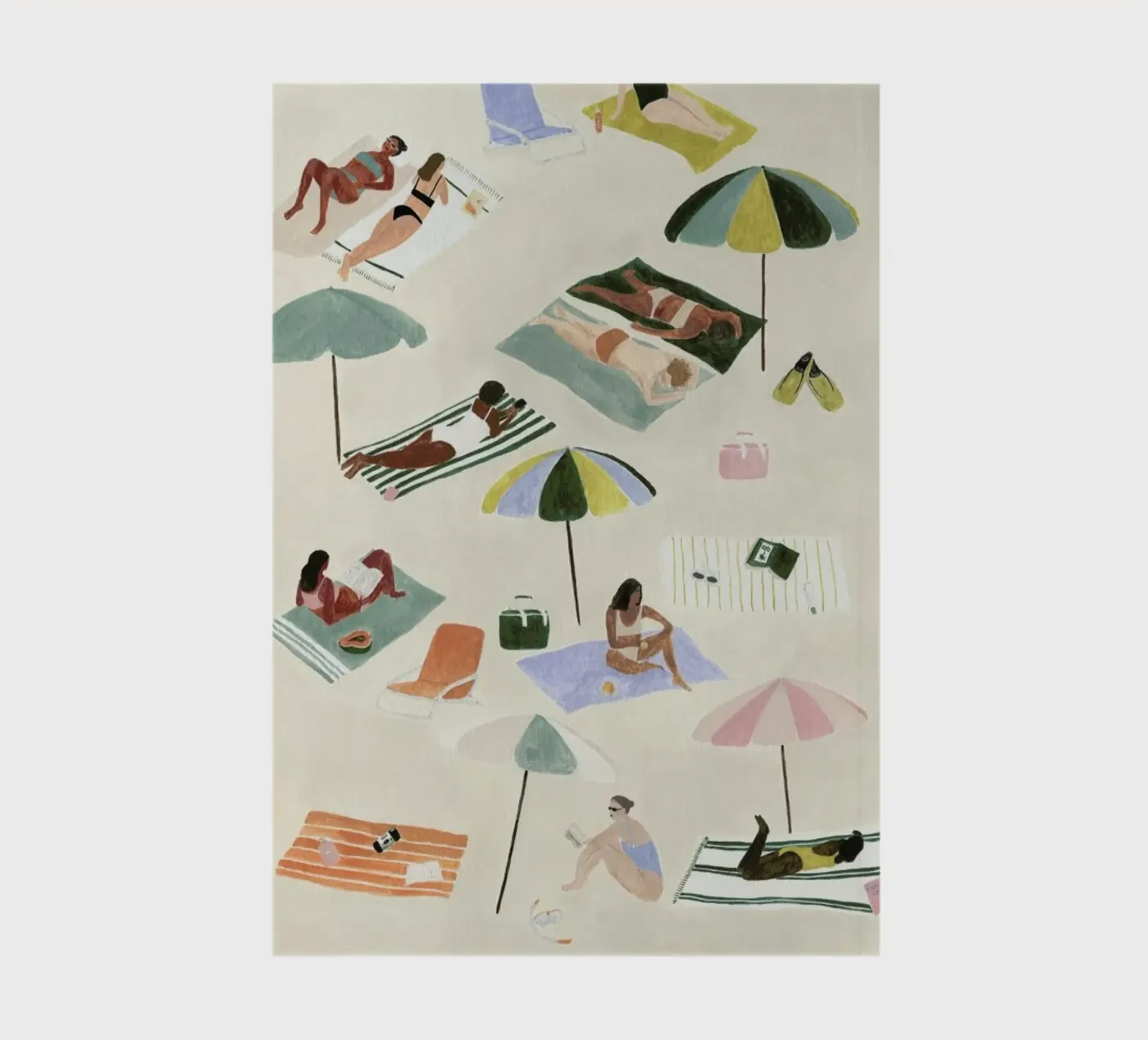 Sunbathing quaderno da Isabelle Vandeplassche