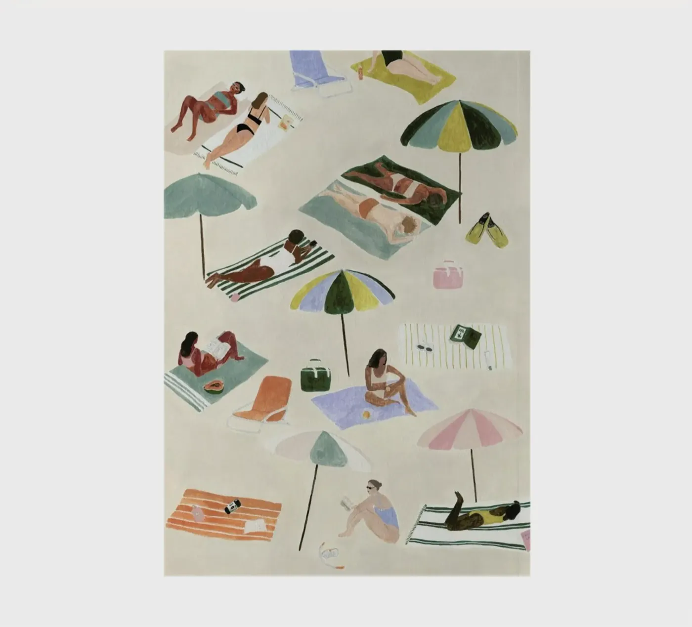 Sunbathing notitieboek van Isabelle Vandeplassche