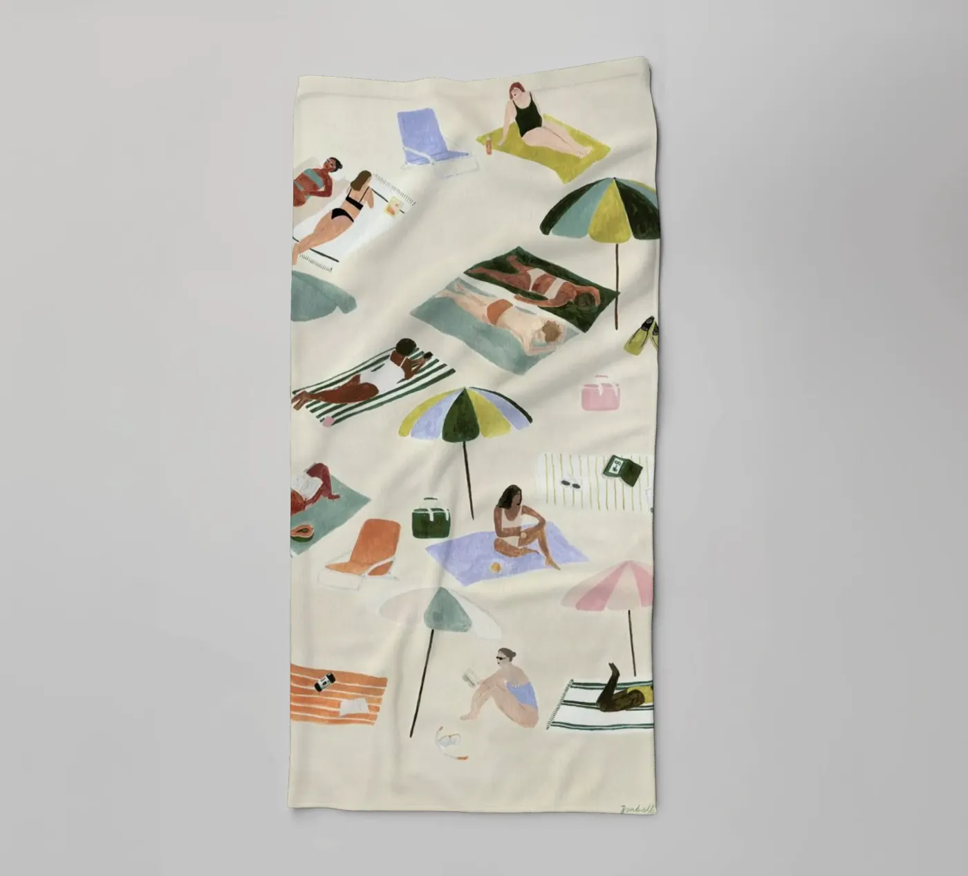 Sunbathing serviette de bain de Isabelle Vandeplassche