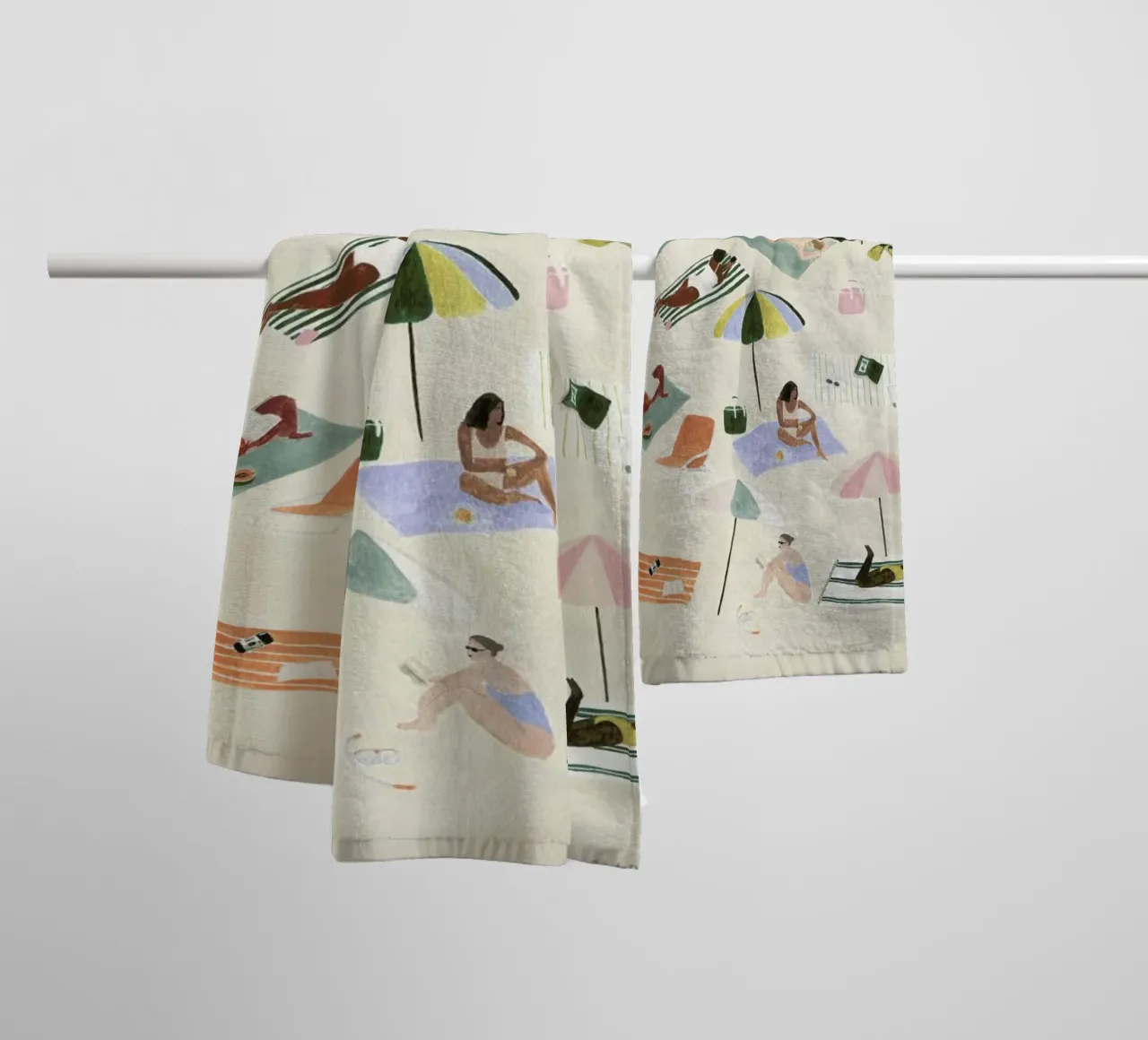 Sunbathing badhanddoek van Isabelle Vandeplassche