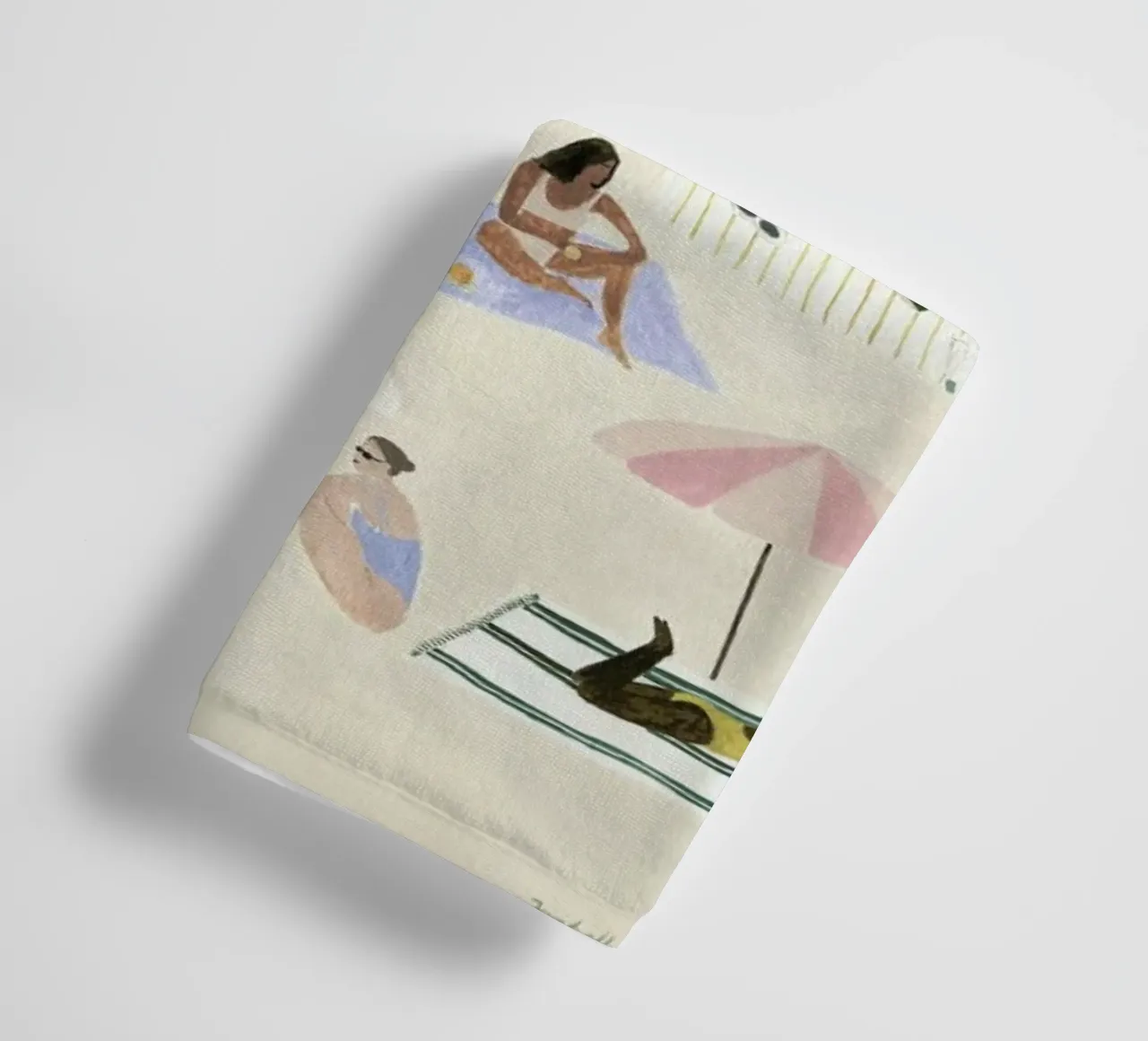 Sunbathing badhanddoek van Isabelle Vandeplassche