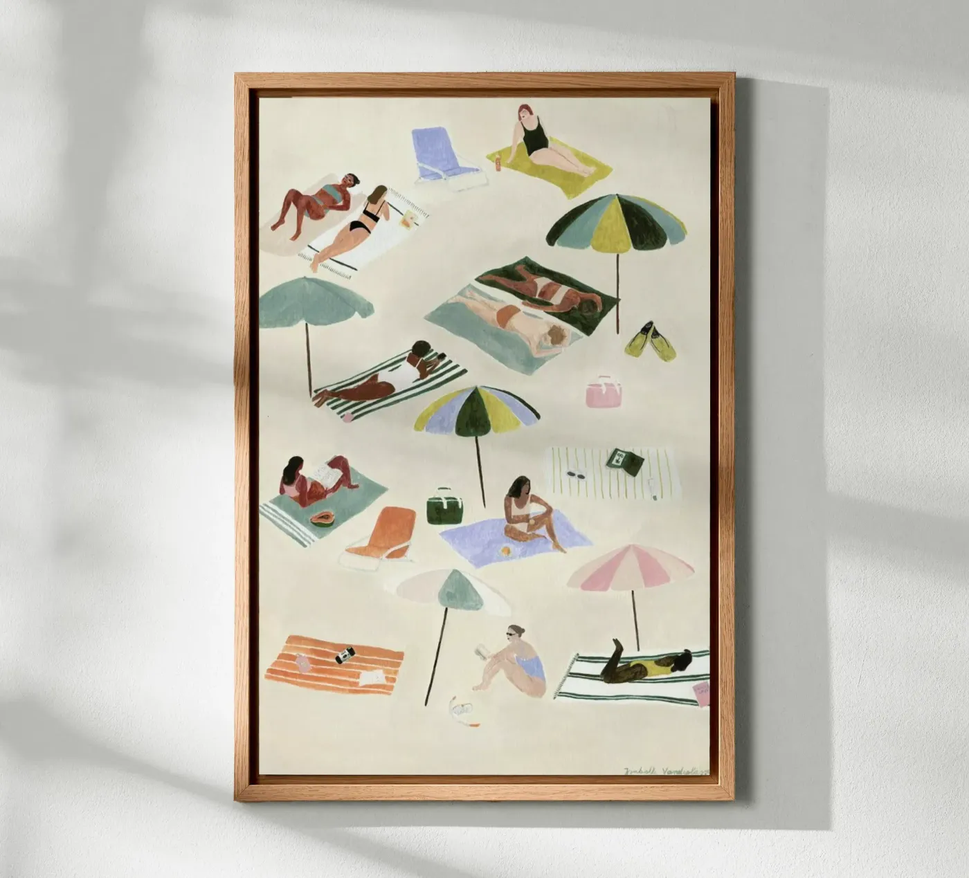 Sunbathing pannello forex da Isabelle Vandeplassche