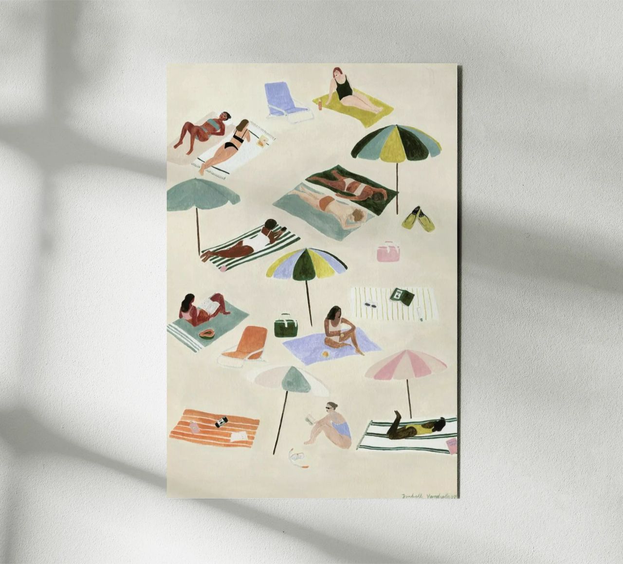 Sunbathing alluminio dibond da Isabelle Vandeplassche