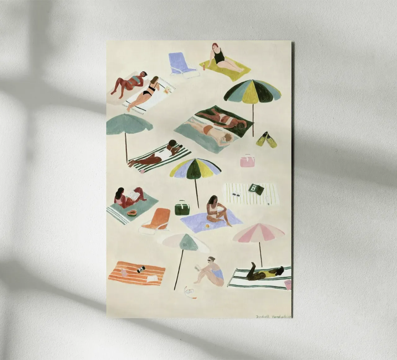 Sunbathing forex-plaat van Isabelle Vandeplassche