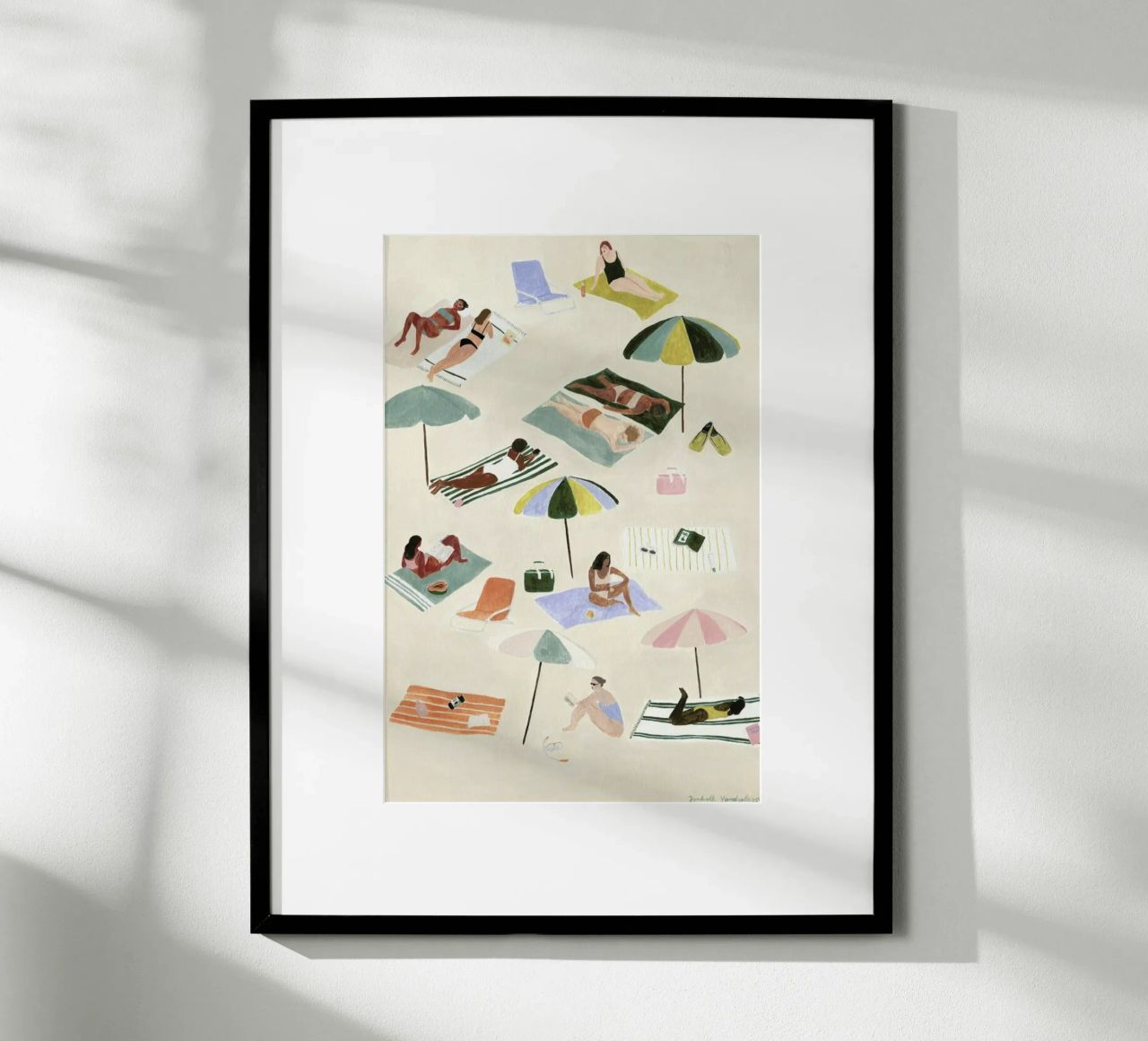 Sunbathing poster by Isabelle Vandeplassche