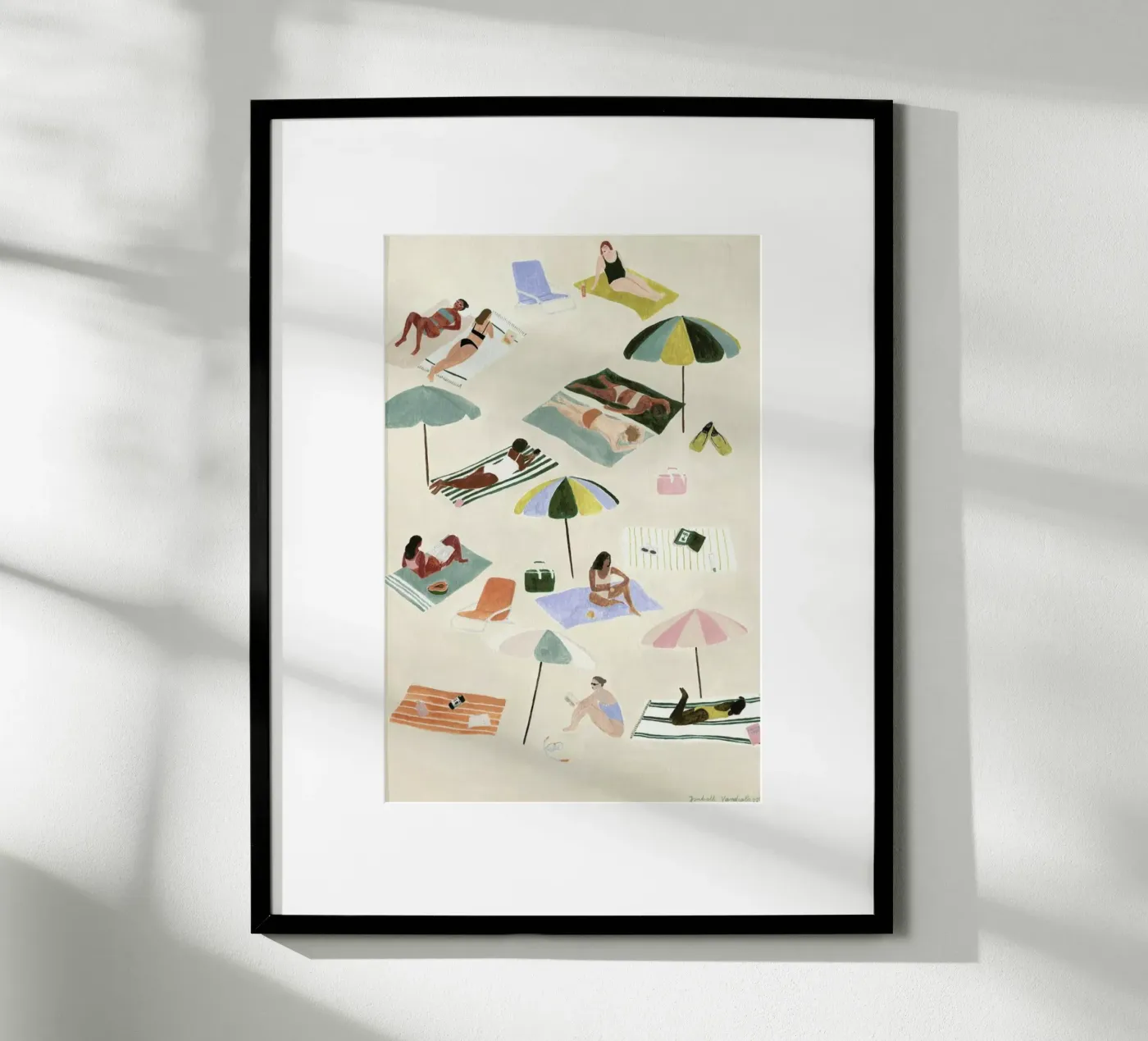 Sunbathing poster van Isabelle Vandeplassche