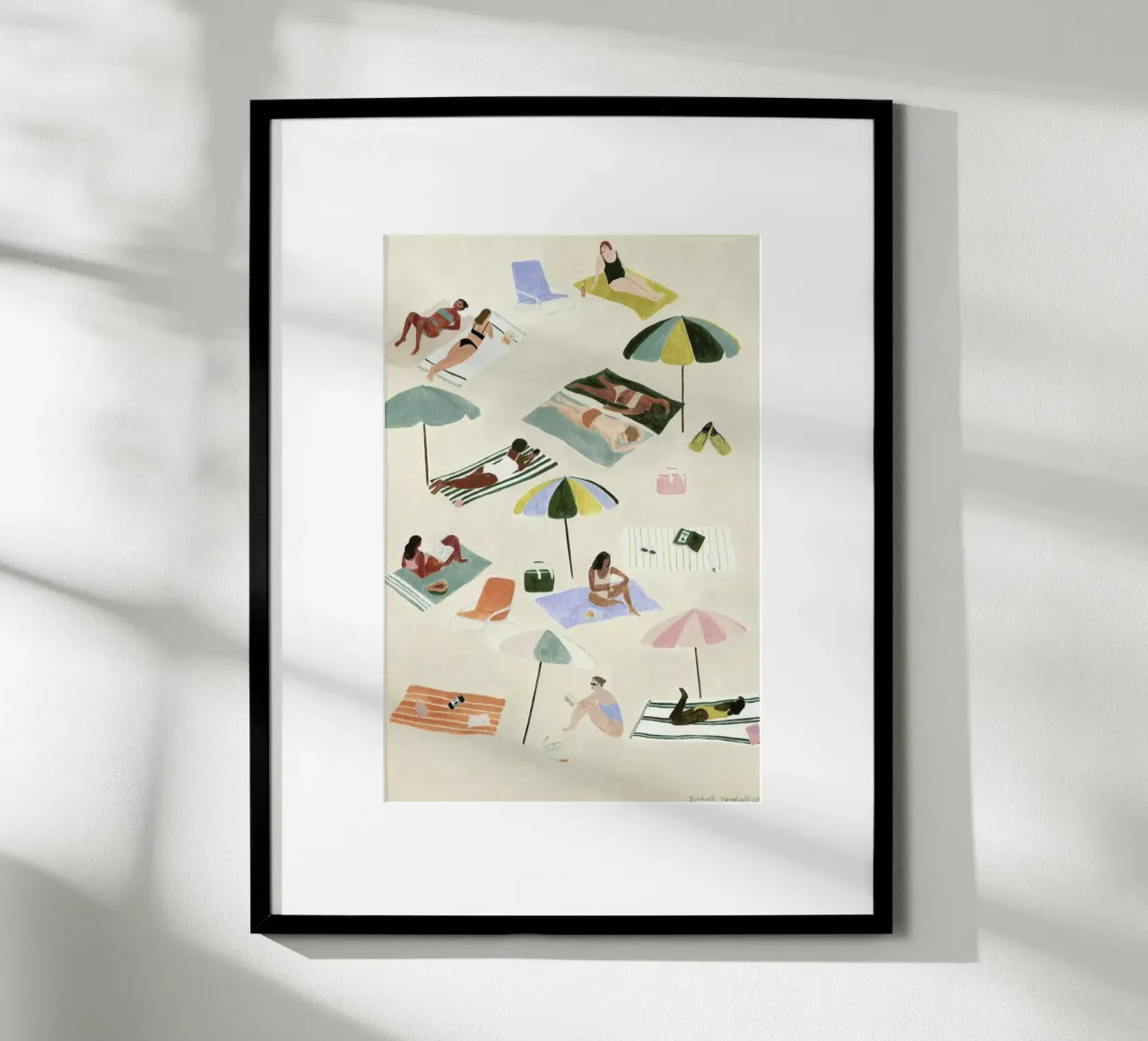 Sunbathing poster van Isabelle Vandeplassche