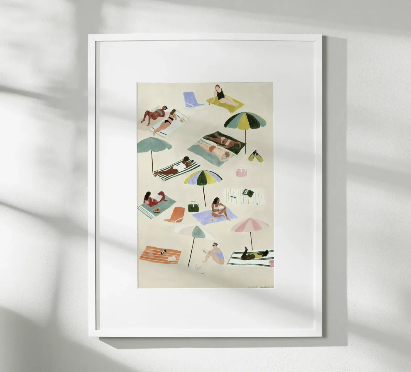 Sunbathing poster van Isabelle Vandeplassche