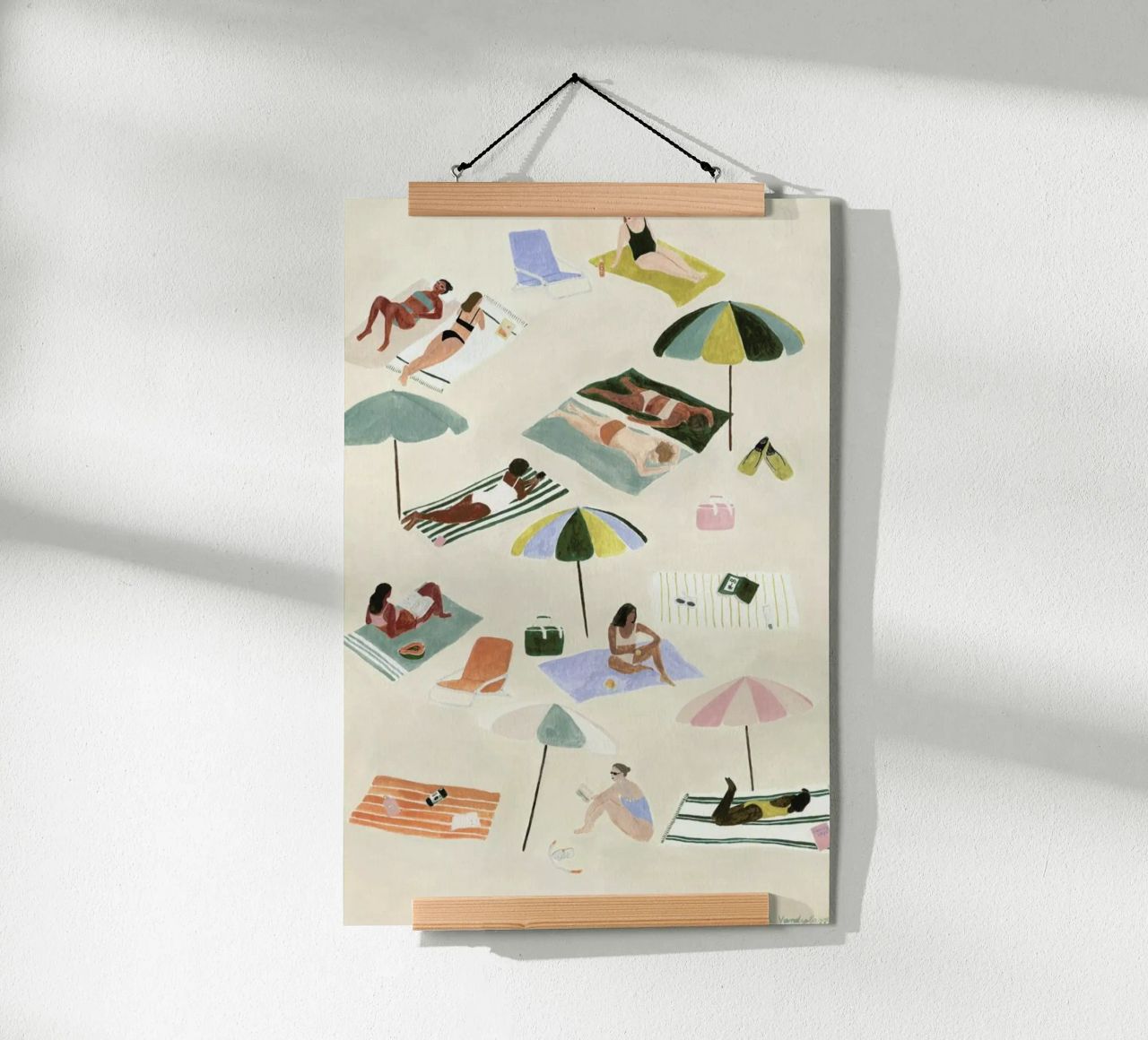 Sunbathing poster by Isabelle Vandeplassche
