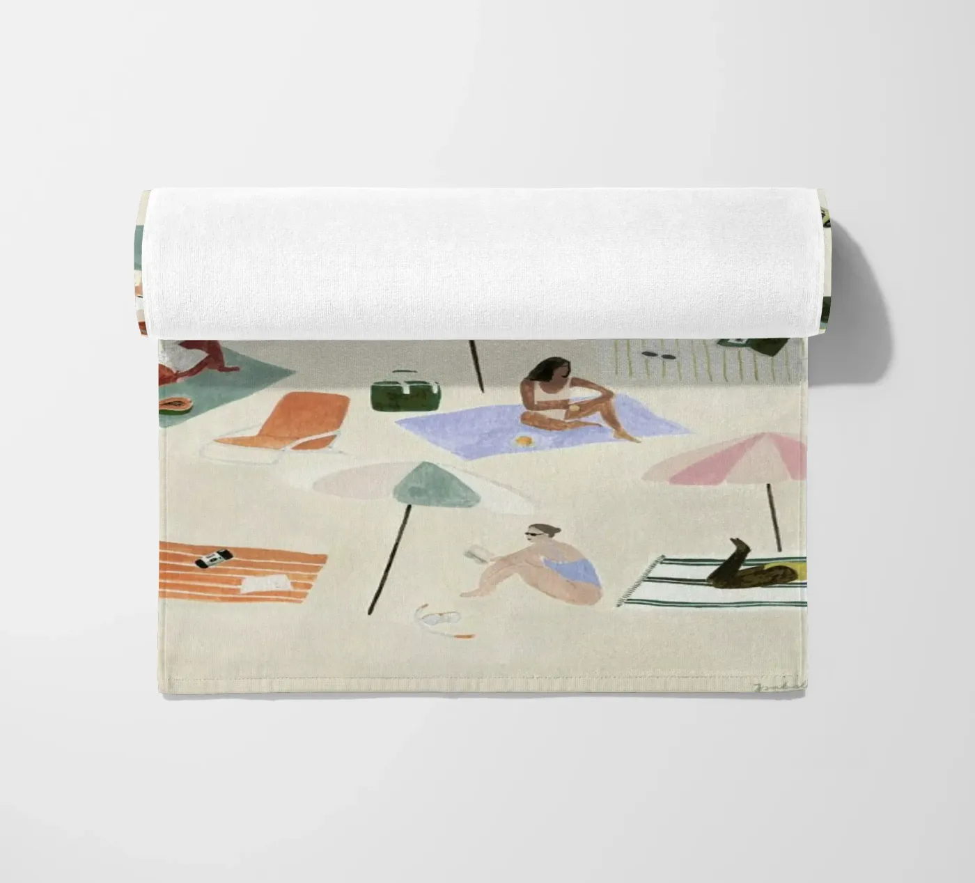 Sunbathing strandhanddoek van Isabelle Vandeplassche