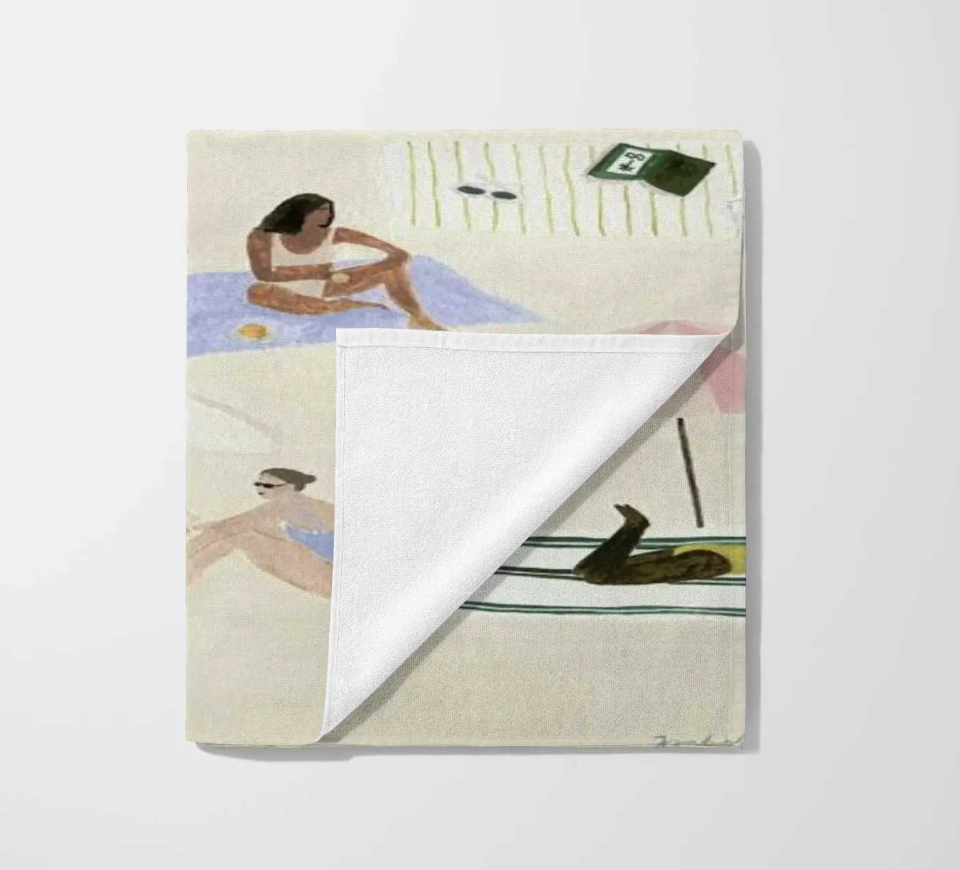 Sunbathing strandhanddoek van Isabelle Vandeplassche