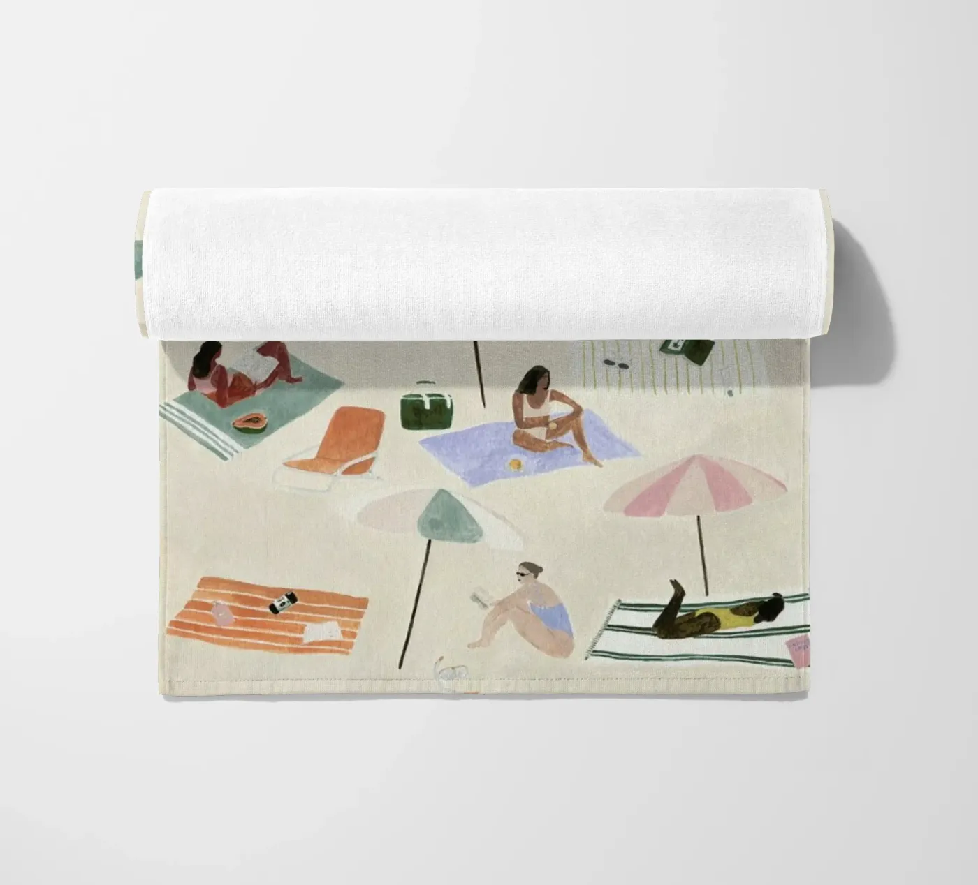 Sunbathing strandhanddoek van Isabelle Vandeplassche