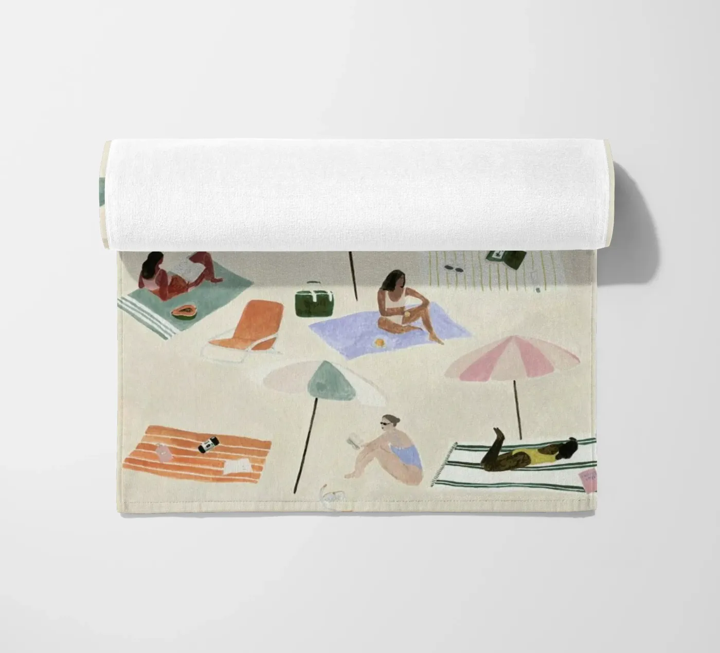 Sunbathing beach towel by Isabelle Vandeplassche