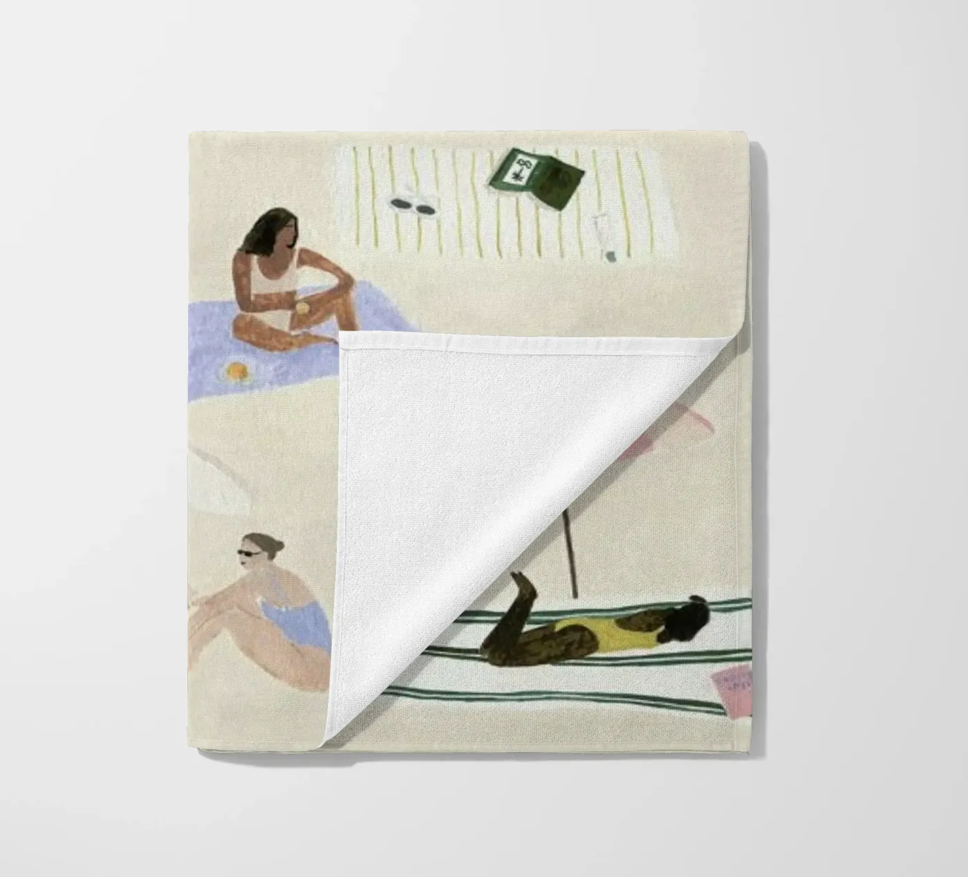 Sunbathing strandhanddoek van Isabelle Vandeplassche