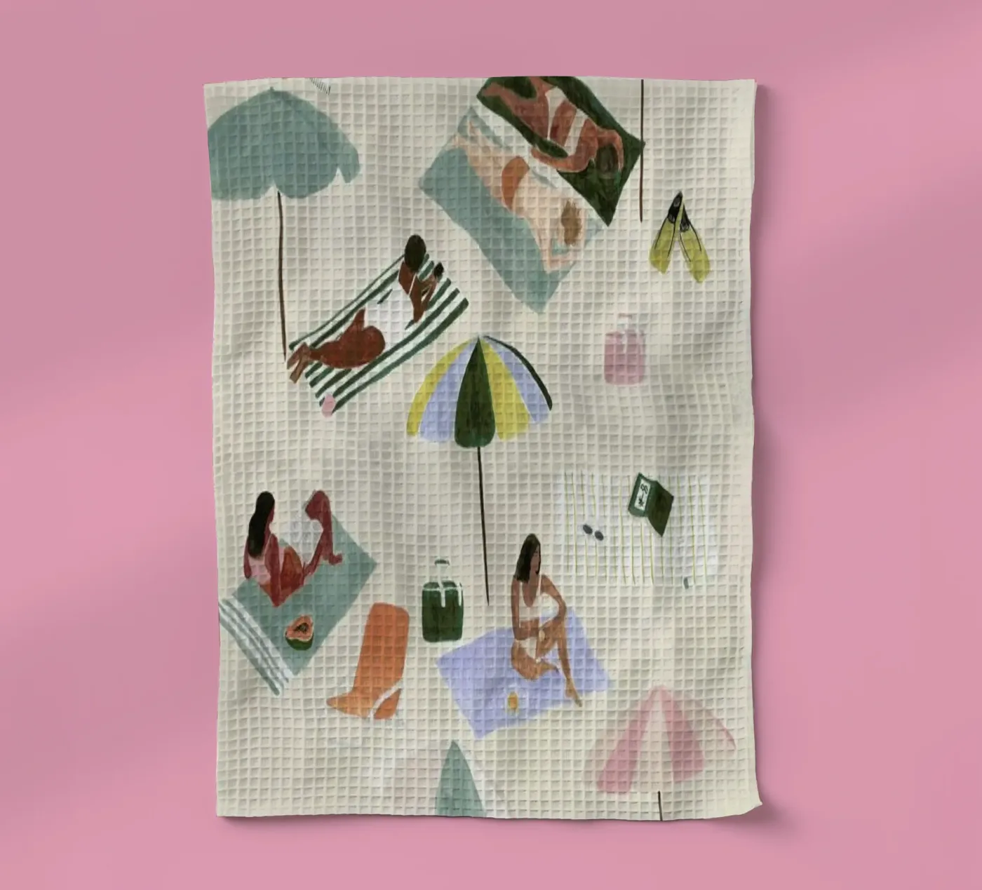 Sunbathing theedoek van Isabelle Vandeplassche