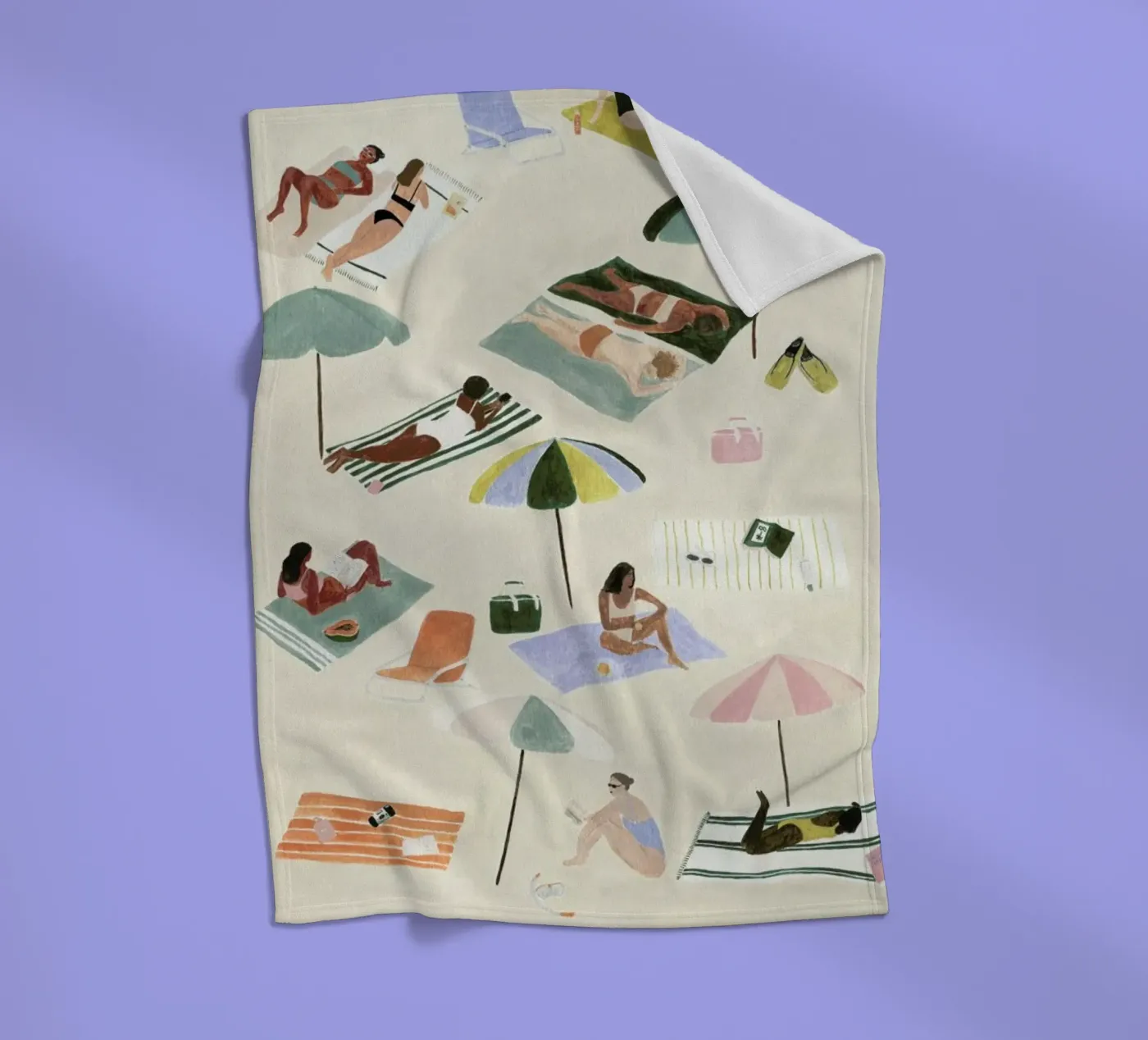 Sunbathing Fleecedecke von Isabelle Vandeplassche
