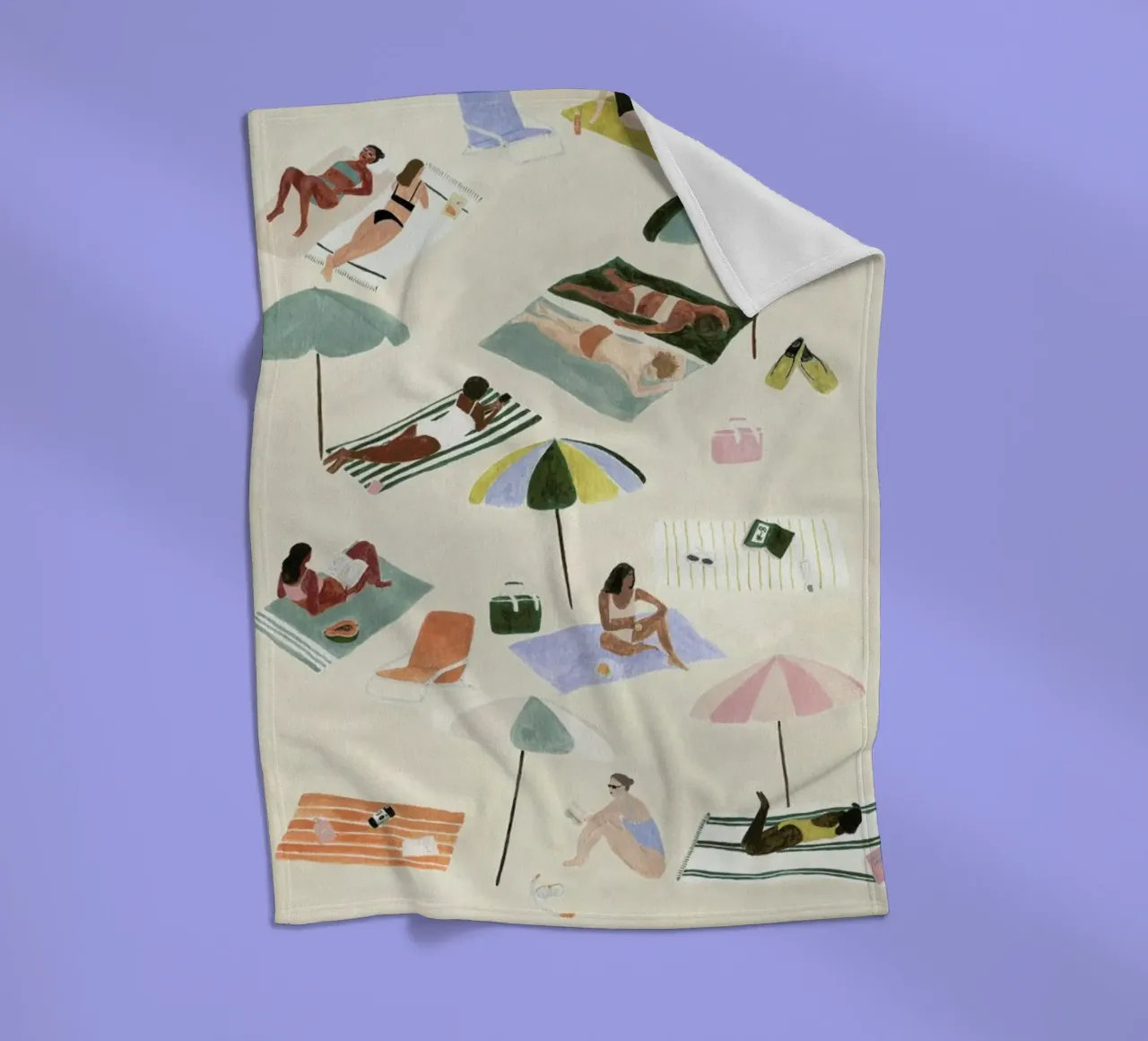 Sunbathing Fleecedecke von Isabelle Vandeplassche