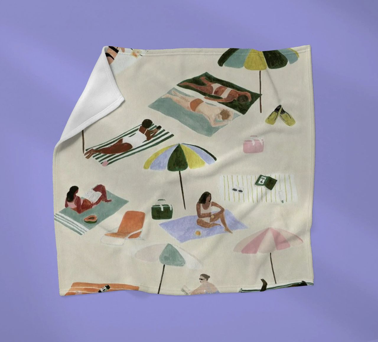 Sunbathing coperta in pile da Isabelle Vandeplassche