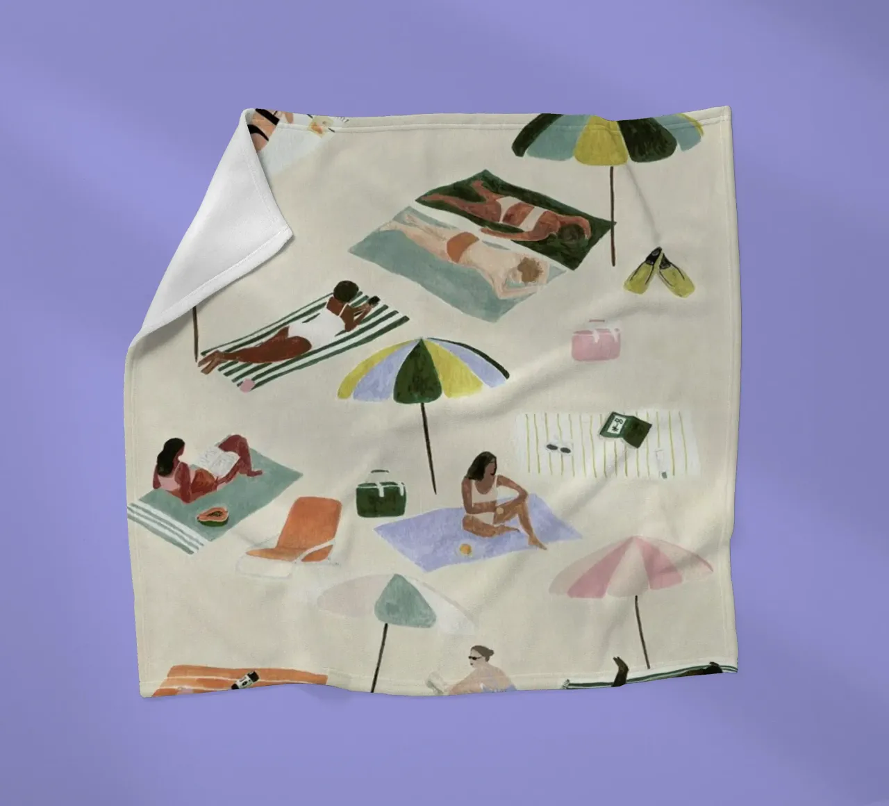 Sunbathing Fleecedecke von Isabelle Vandeplassche