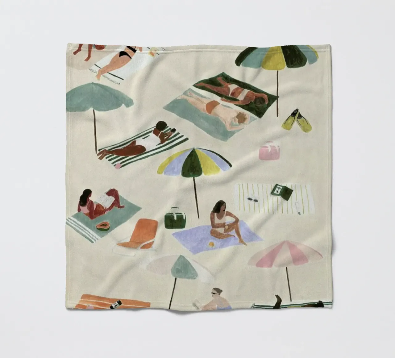 Sunbathing Fleecedecke von Isabelle Vandeplassche