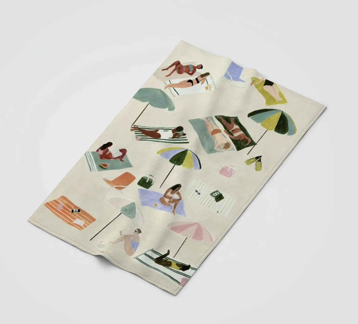 Sunbathing Fleecedecke von Isabelle Vandeplassche