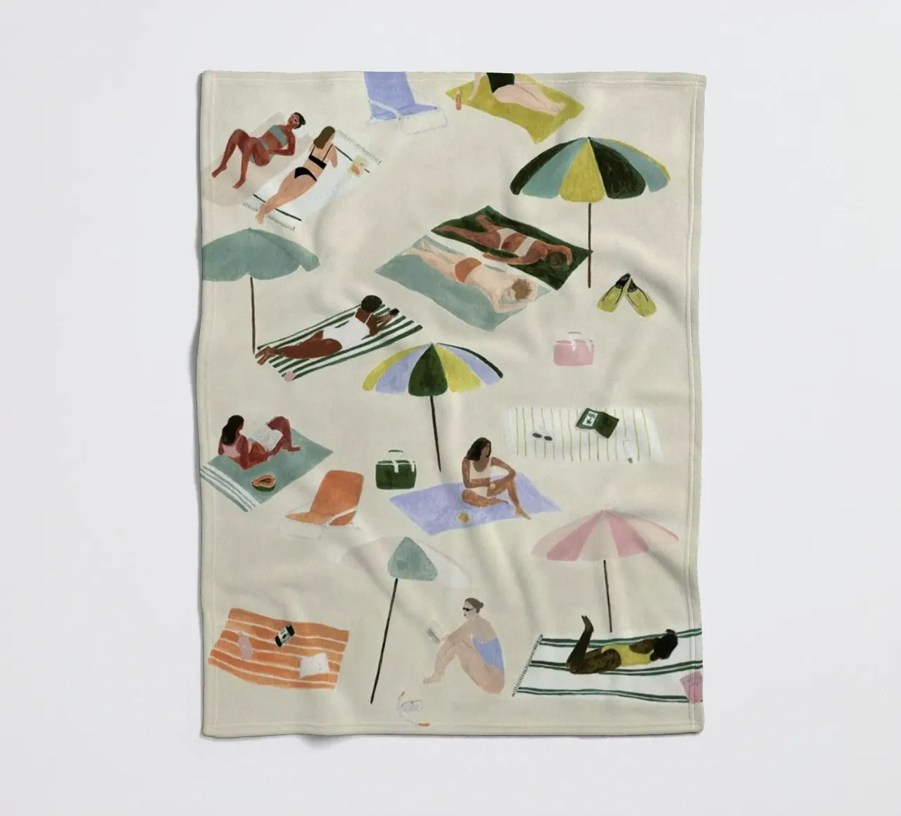 Sunbathing Fleecedecke von Isabelle Vandeplassche