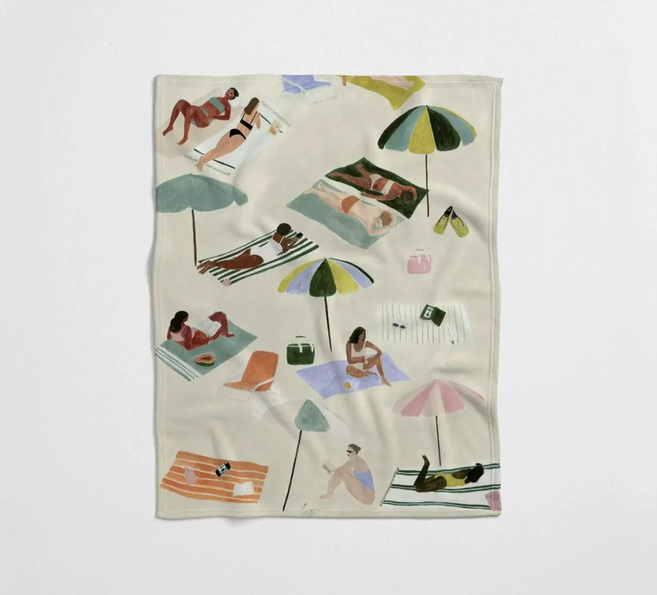 Sunbathing Fleecedecke von Isabelle Vandeplassche