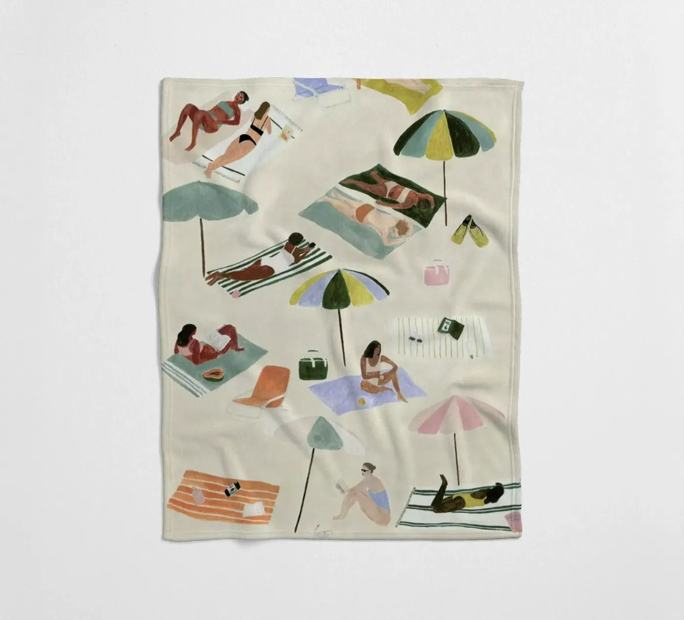 Sunbathing fleecedeken van Isabelle Vandeplassche