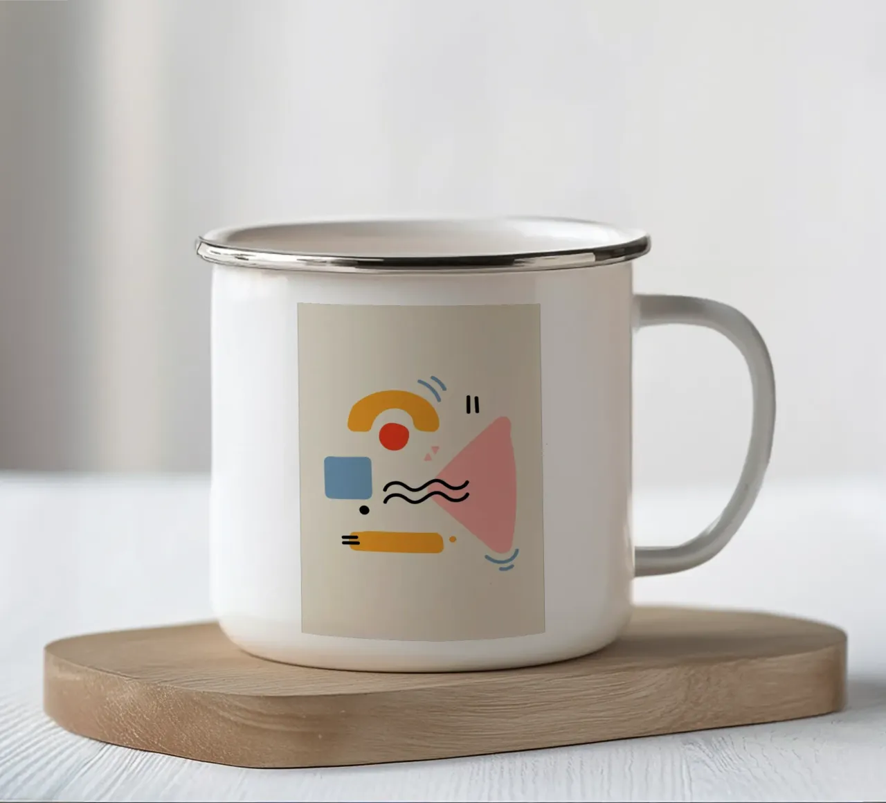The Raccoon tazza in smalto da Pure