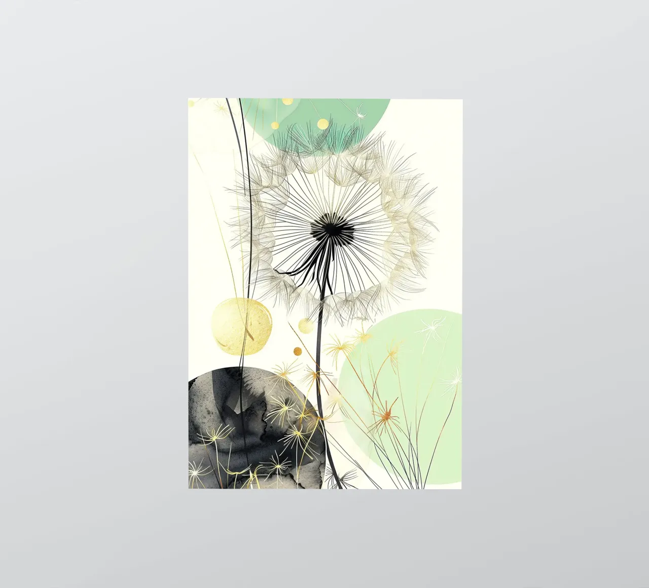 Dandelion seeds sticker by Justyna Jaszke JBJart