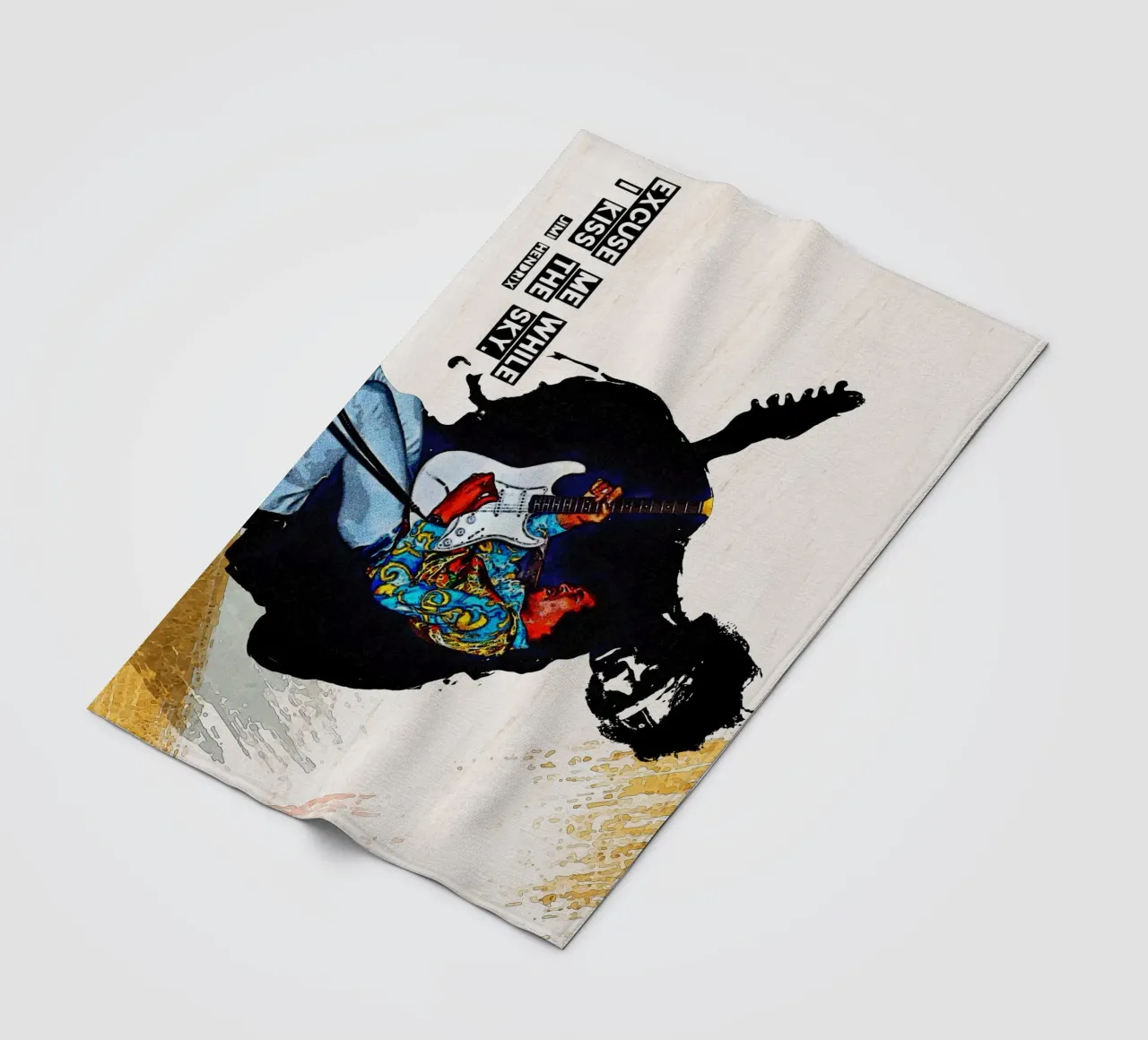 I kiss the sky fleece blanket by Gunawan Rb
