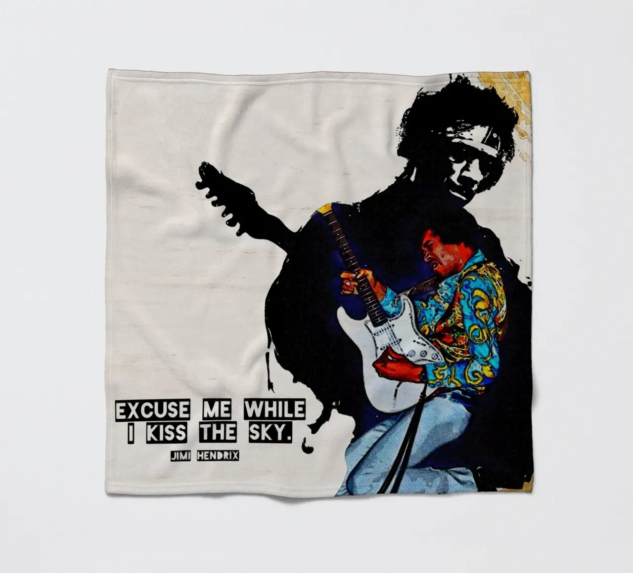 I kiss the sky fleece blanket by Gunawan Rb
