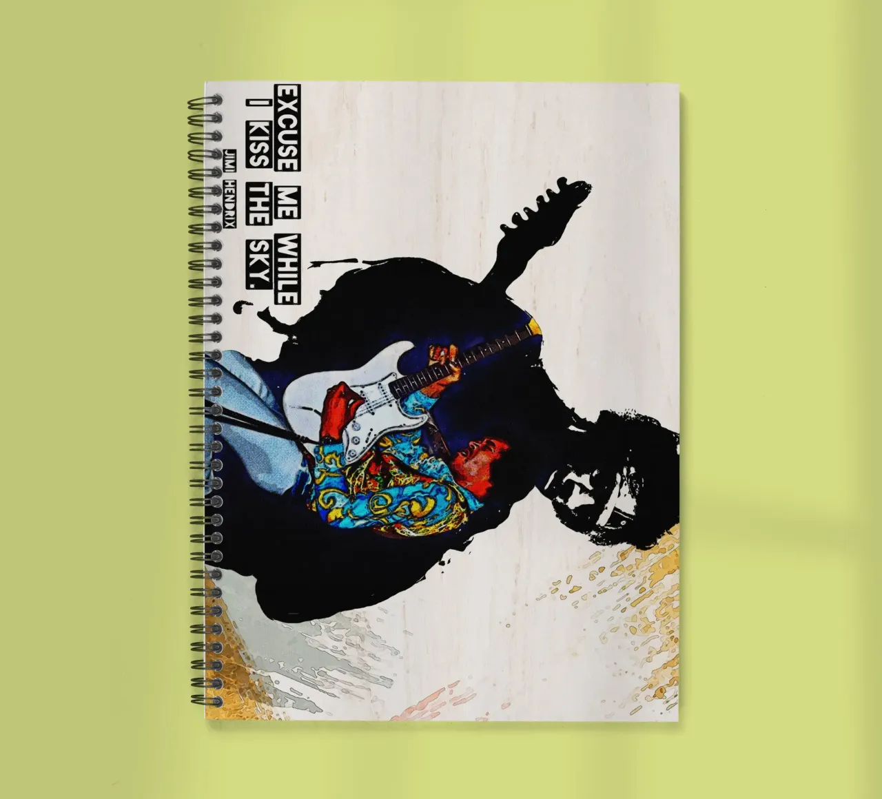 I kiss the sky spiral notebook by Gunawan Rb