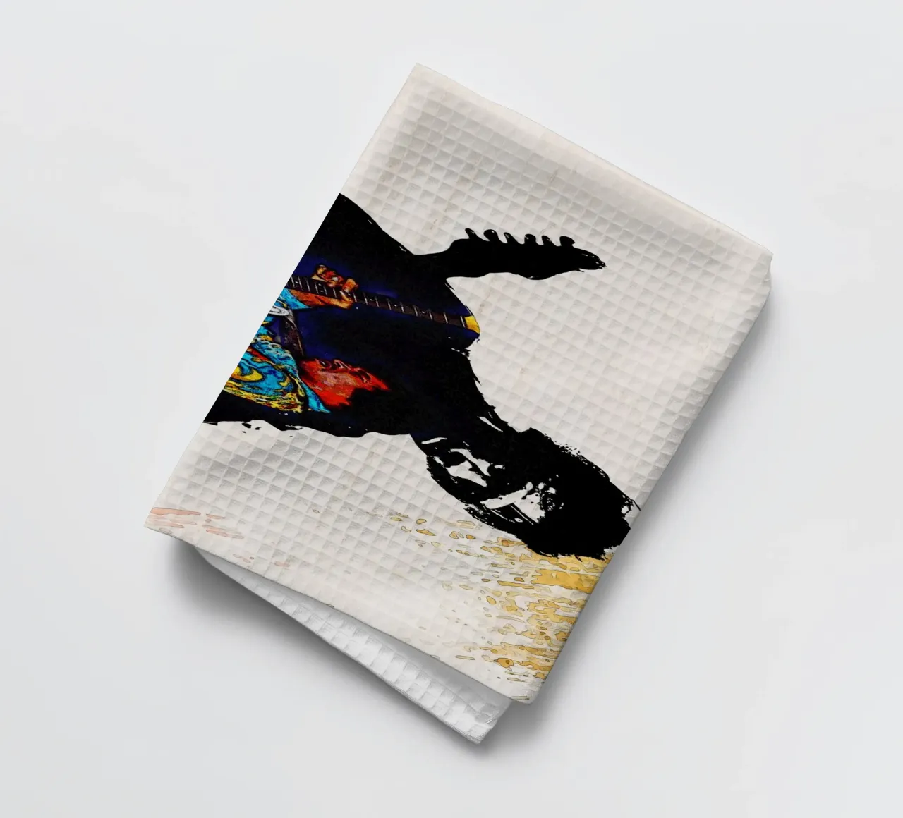 I kiss the sky tea towel by Gunawan Rb