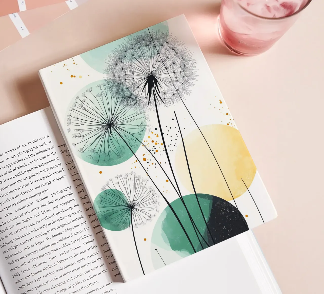 Dandelions notebook by Justyna Jaszke JBJart
