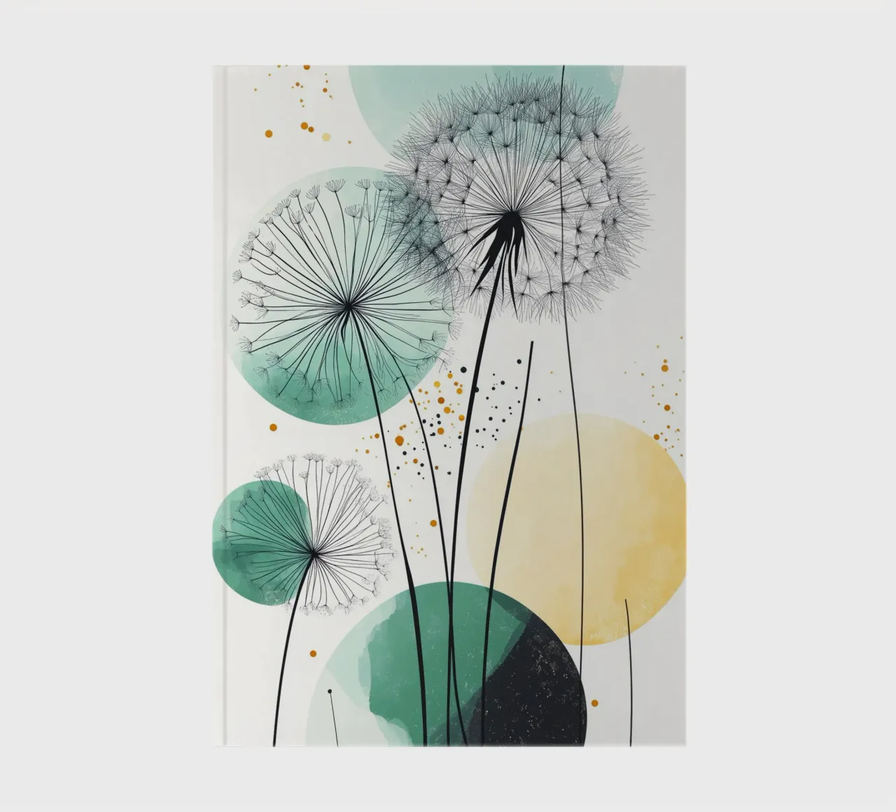 Dandelions notebook by Justyna Jaszke JBJart