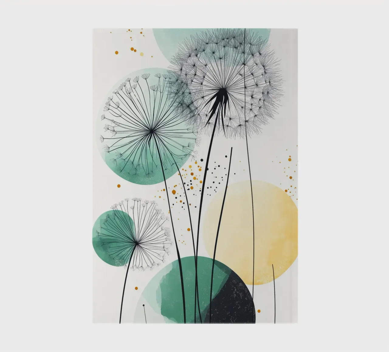 Dandelions notebook by Justyna Jaszke JBJart