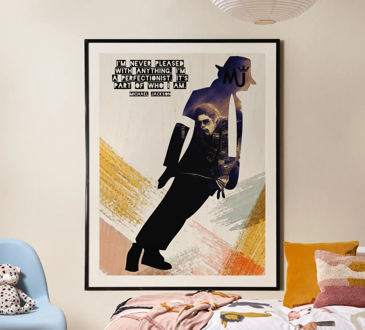 Michael Jackson Zitat Poster von Gunawan Rb