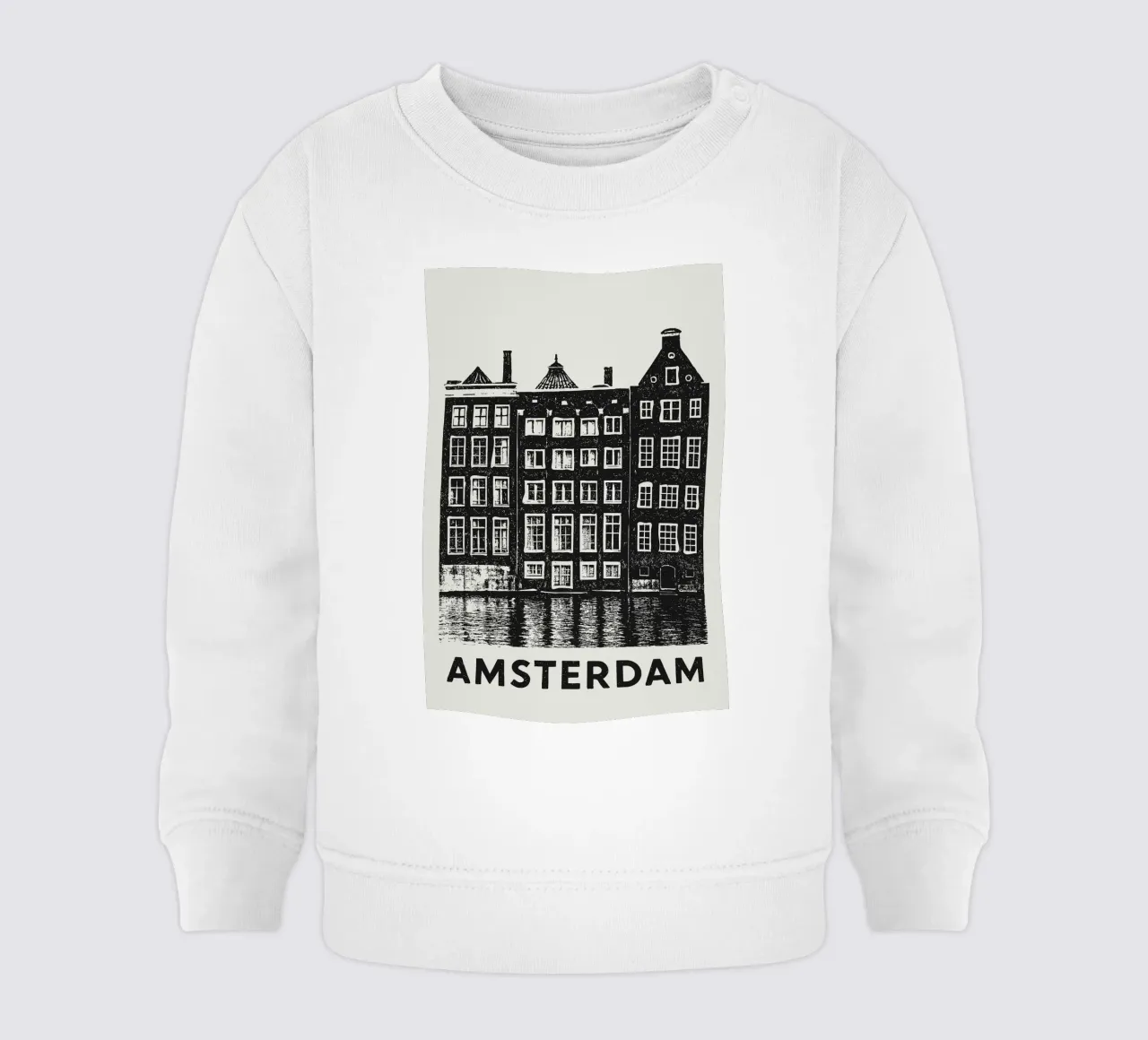 Amsterdam - Dutch Blockprint felpa neonato da Studio Mooodz