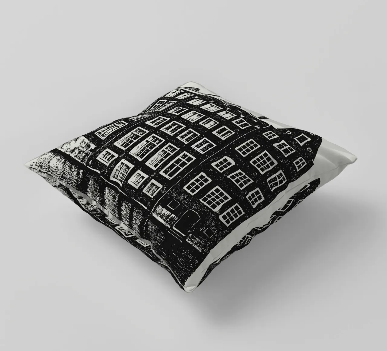 Amsterdam - Dutch Blockprint cuscino da Studio Mooodz