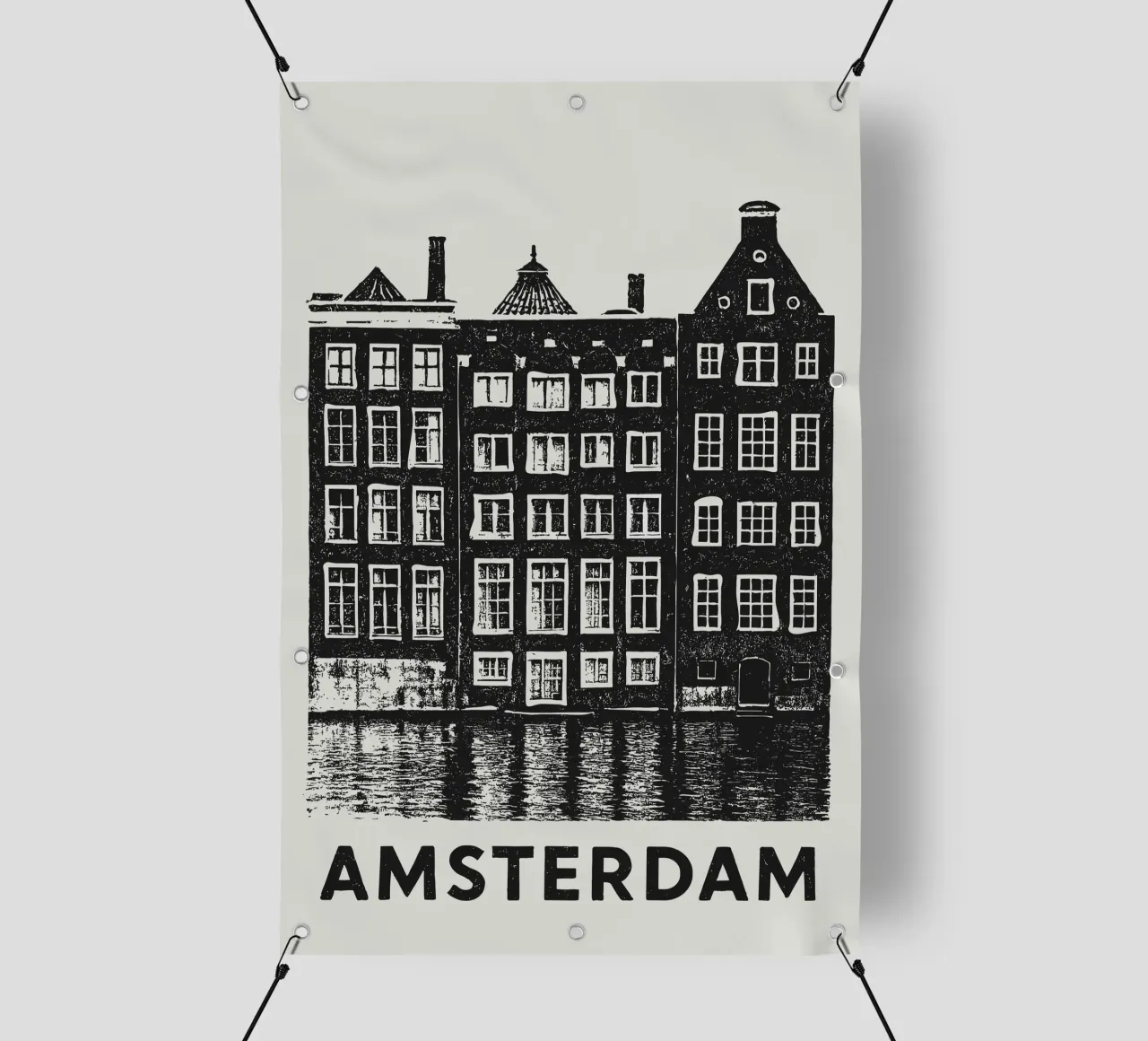 Amsterdam - Dutch Blockprint telo in pvc da Studio Mooodz