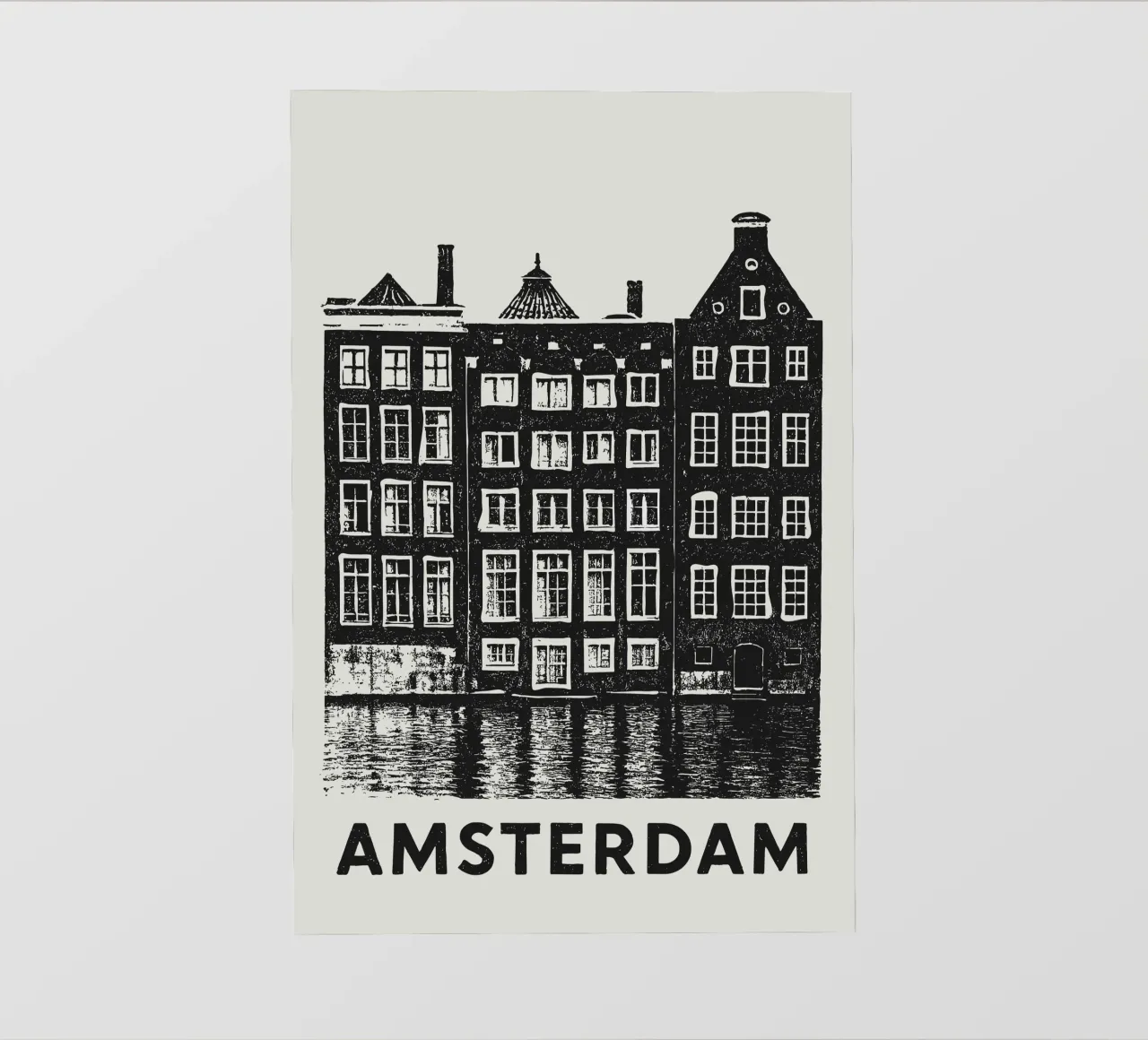 Amsterdam - Dutch Blockprint telo in pvc da Studio Mooodz