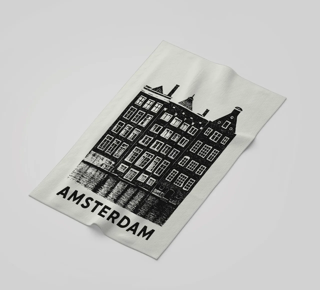 Amsterdam - Dutch Blockprint telo mare da Studio Mooodz