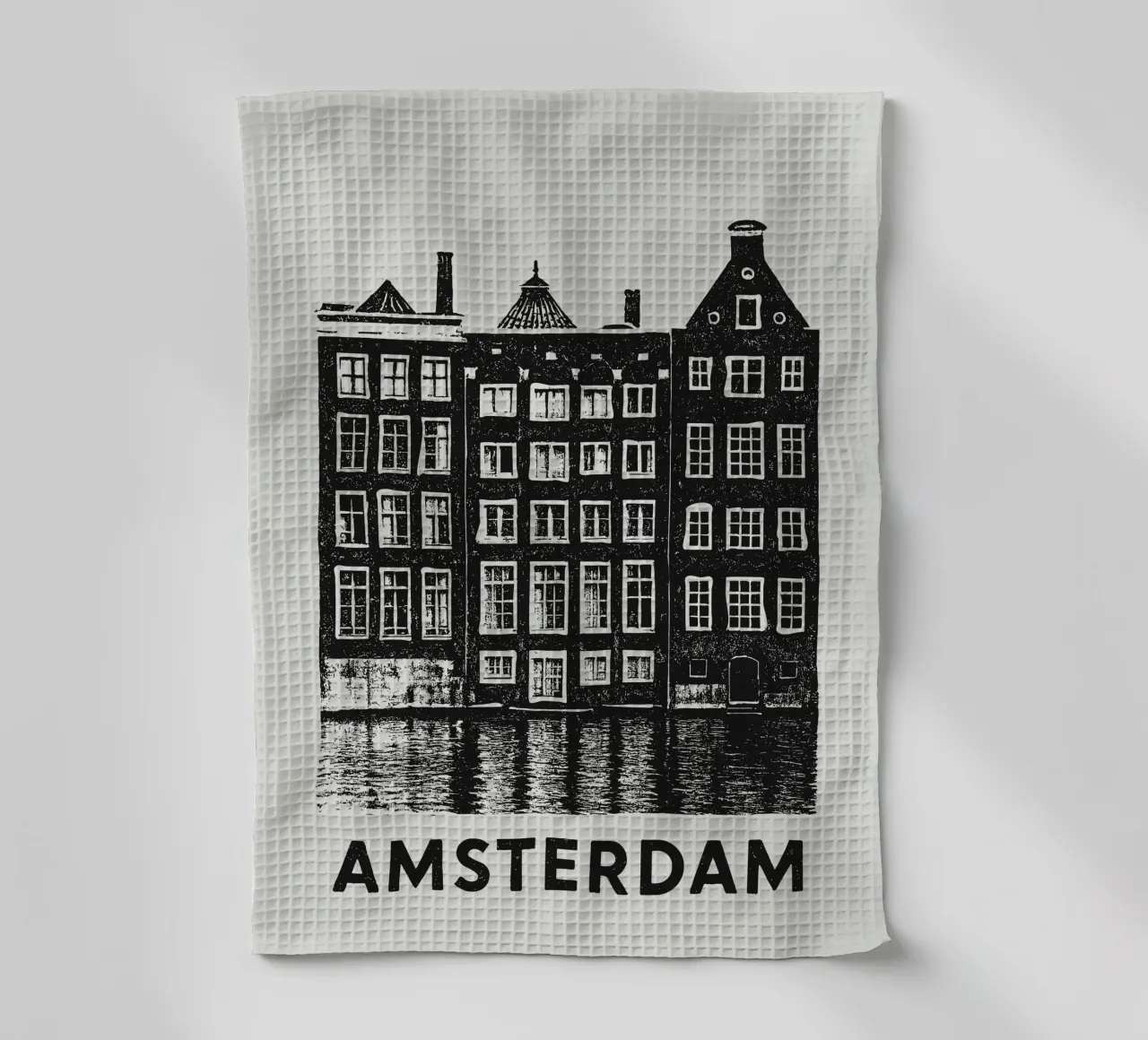Amsterdam - Dutch Blockprint canovaccio da cucina da Studio Mooodz