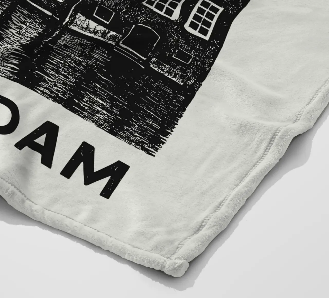 Amsterdam - Dutch Blockprint coperta in pile da Studio Mooodz