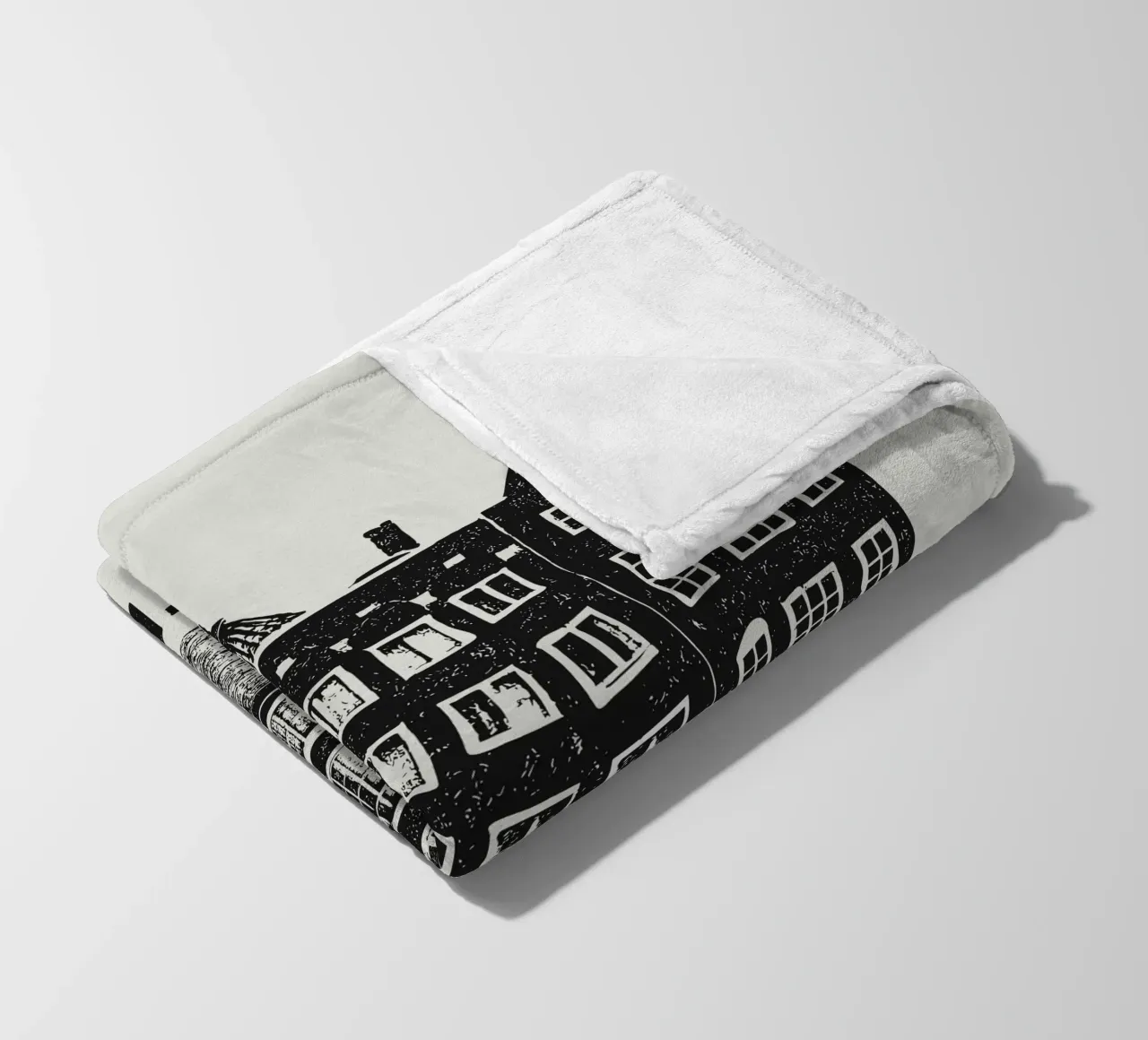Amsterdam - Dutch Blockprint coperta in pile da Studio Mooodz